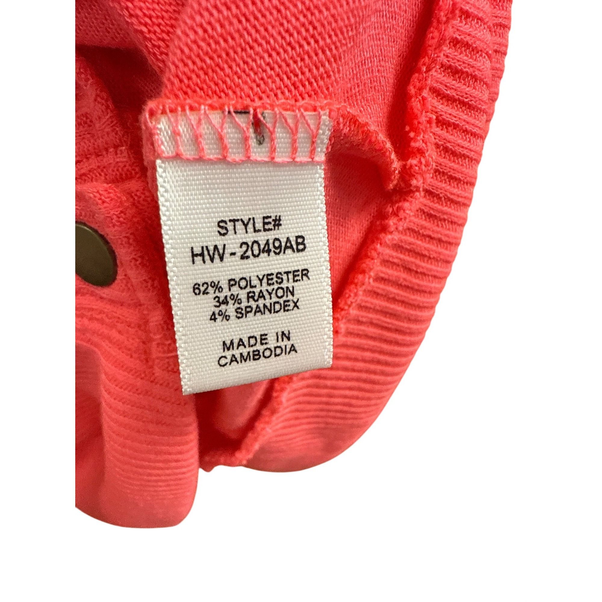 Other Coral Snap Front Cardigan With Gold Accents Snaps Medium By Size M / US 6-8 / IT 42-44 - 7 Thumbnail