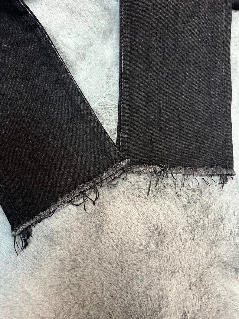 Saint Laurent Paris saint Laurent paris16 Spring/Summer Fringed Raw Edge Black Size US 31 - 6 Thumbnail