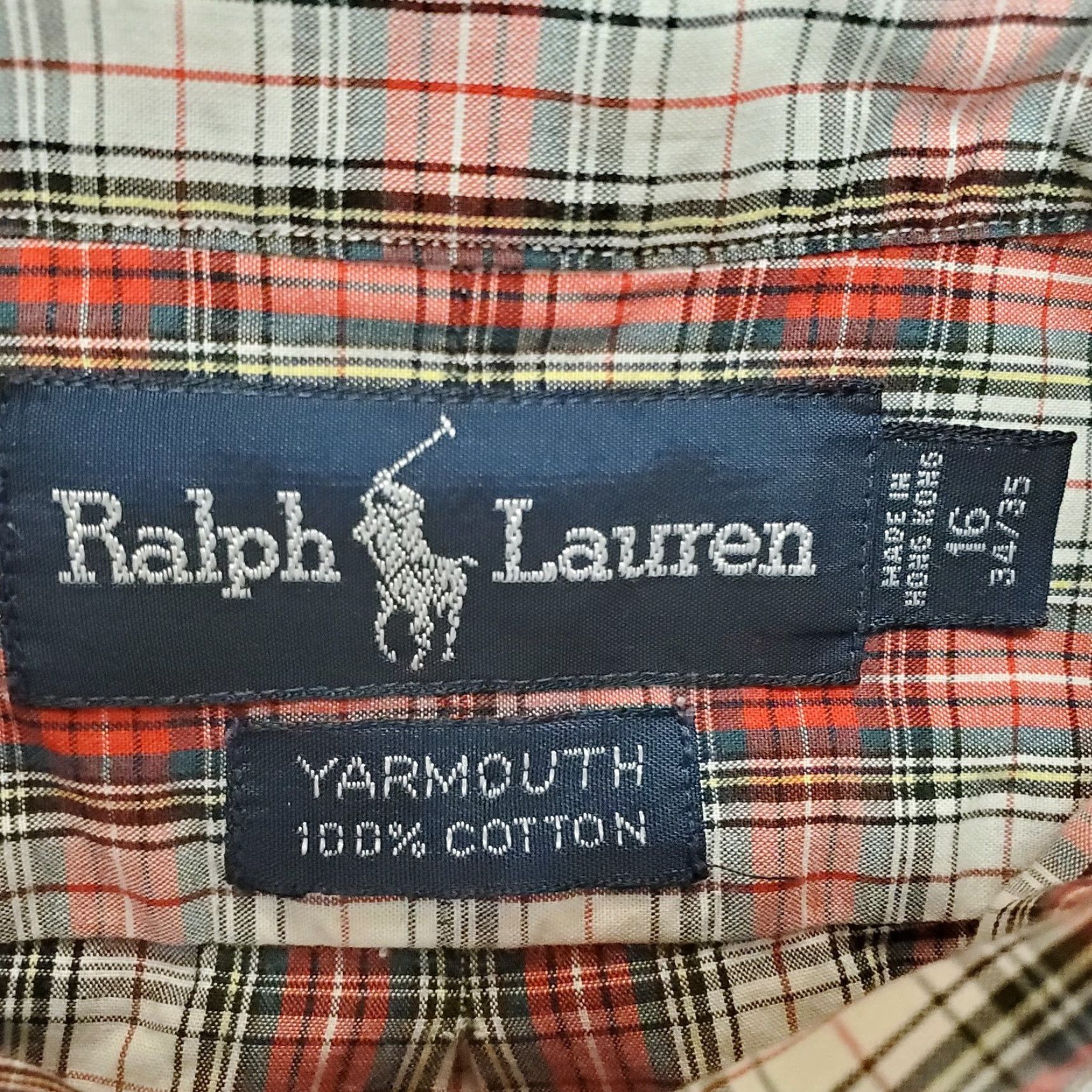 Polo Ralph Lauren VTG Ralph Lauren Shirt Mens 16 Red Plaid Yarmouth 100% Cotton Long Sleeve Button Up Shirt Mens Red Plaid Size US S / EU 44-46 / 1 - 5 Thumbnail