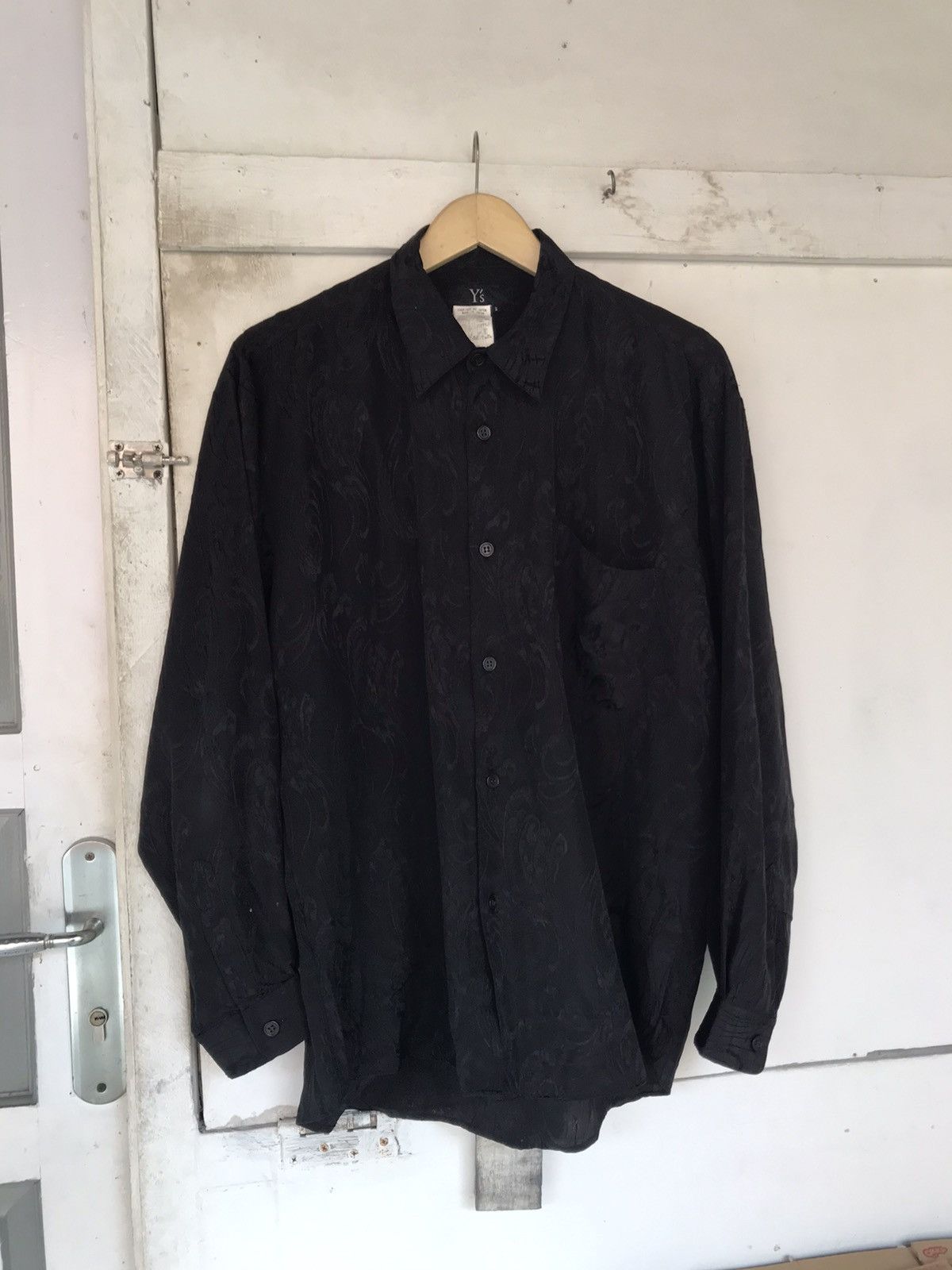 Y's by Yohji Yamamoto Acrylic Wool Short Sleeve Shirt (3)