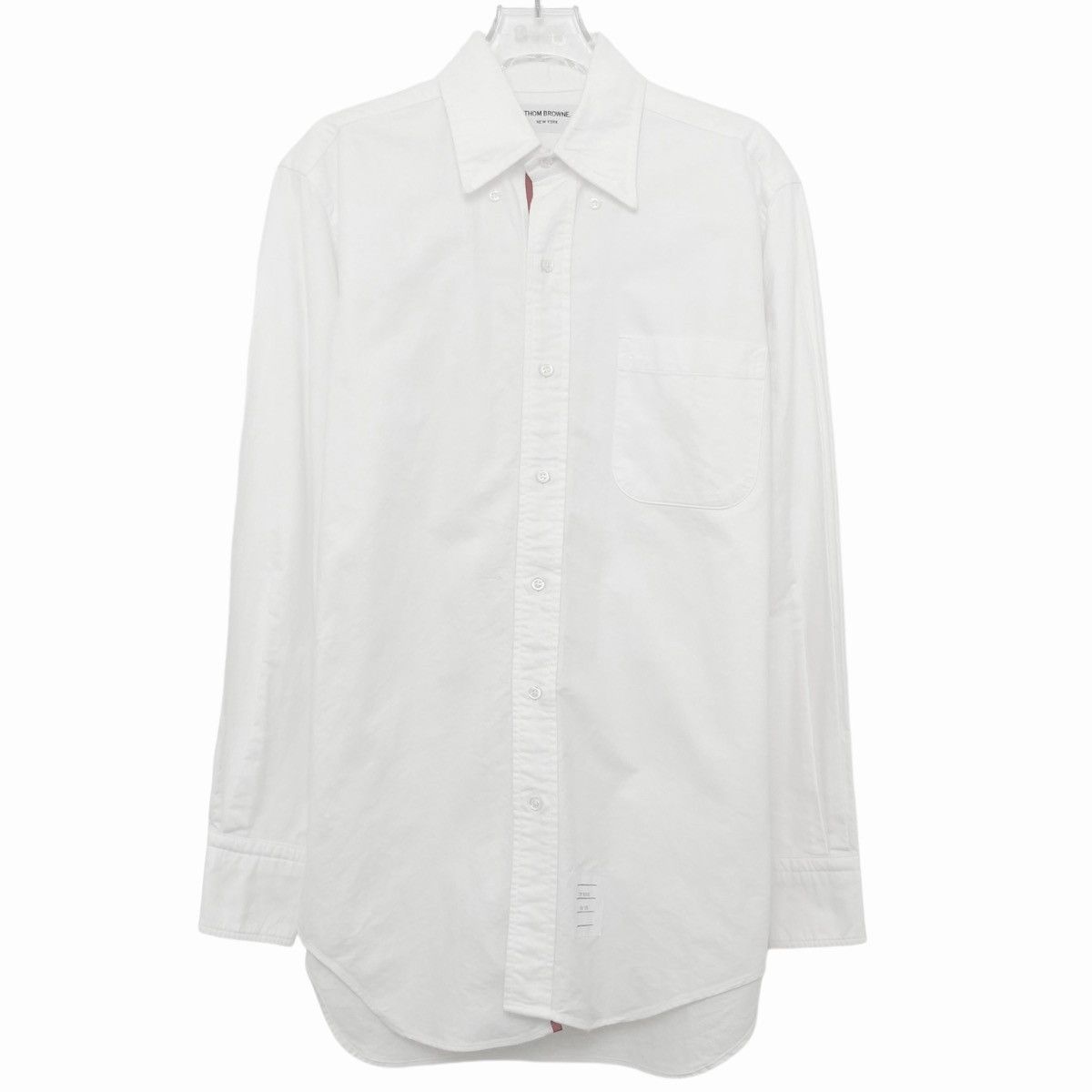Thom Browne Thom Browne Collared Placket White Long Sleeve Shirt K26WX Size US M / EU 48-50 / 2 - 1 Thumbnail