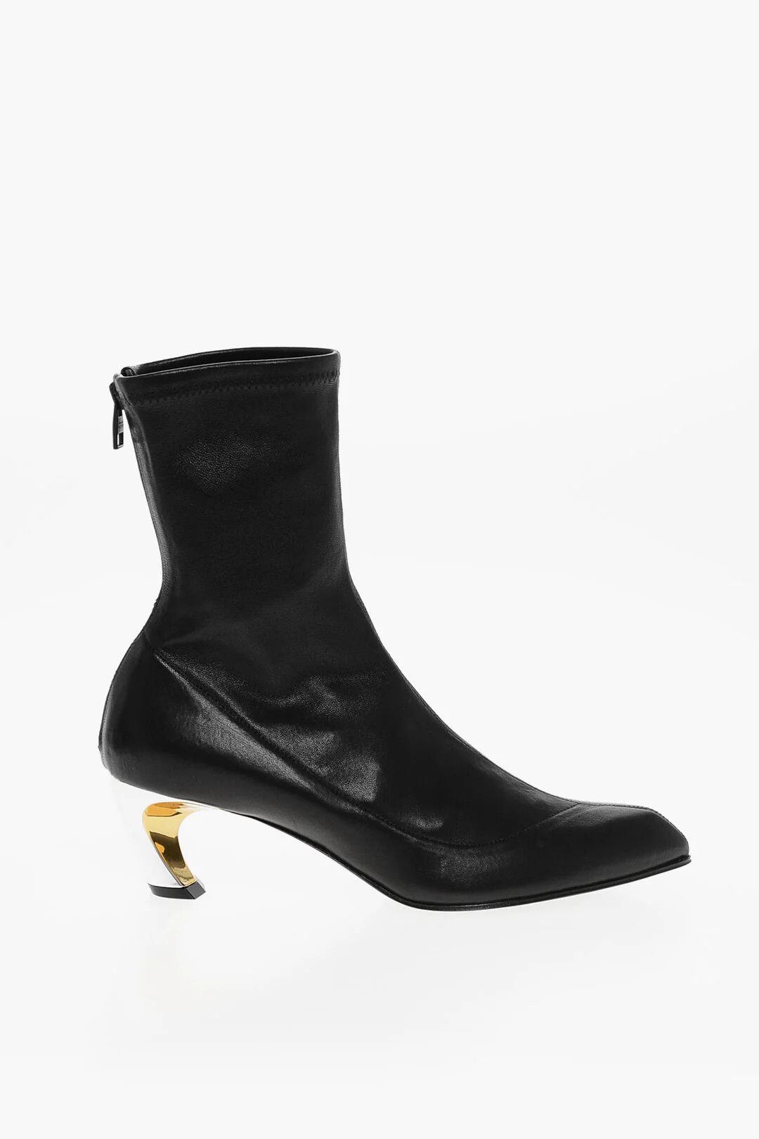 Alexander McQueen og1mm0426 Leather Ankle Boots in Black Size US 10 / IT 40 - 1 Thumbnail