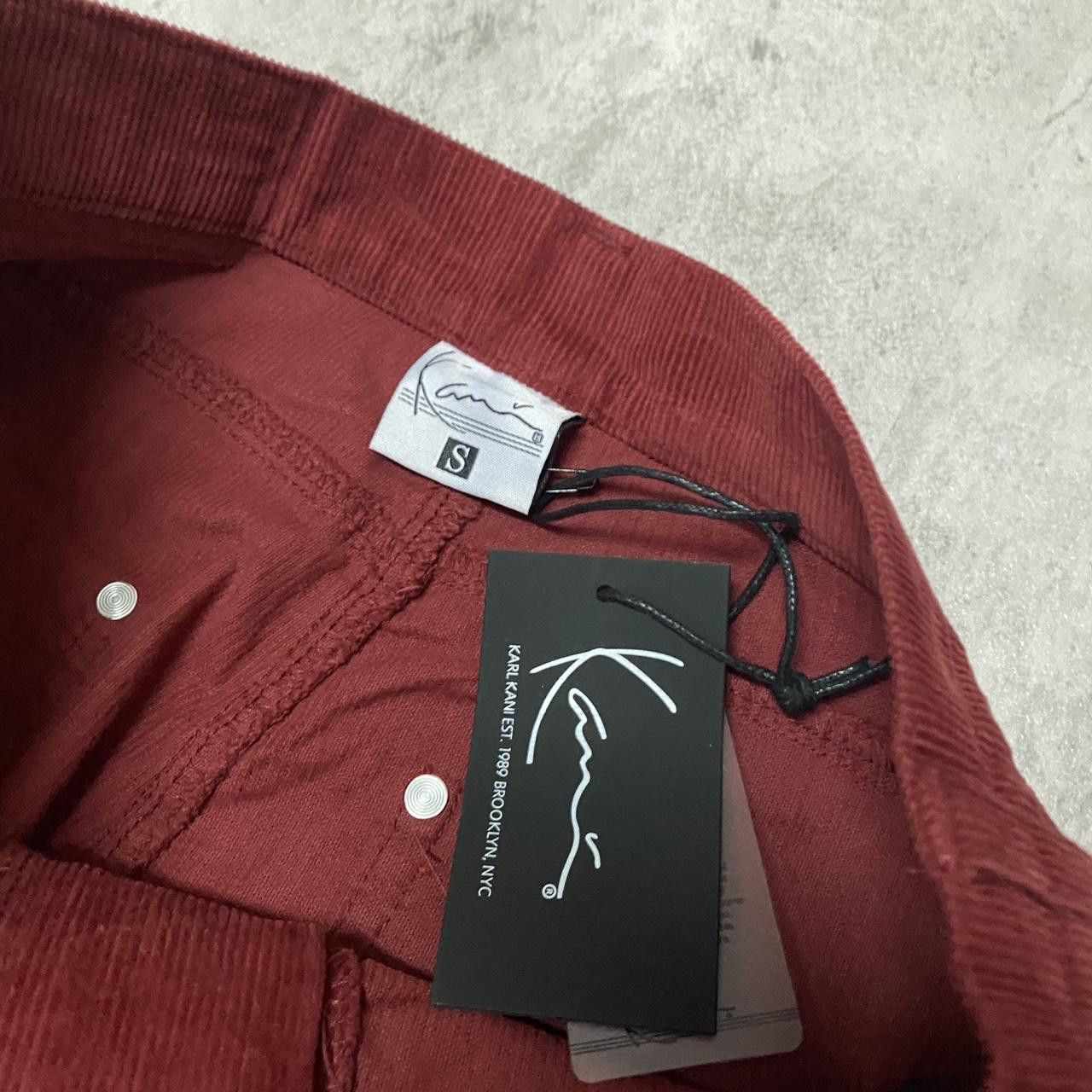 Karl Kani Burgundy Kani pants Baggy rap hip hop vintage y2k 2000s Size US 30 / EU 46 - 3 Thumbnail