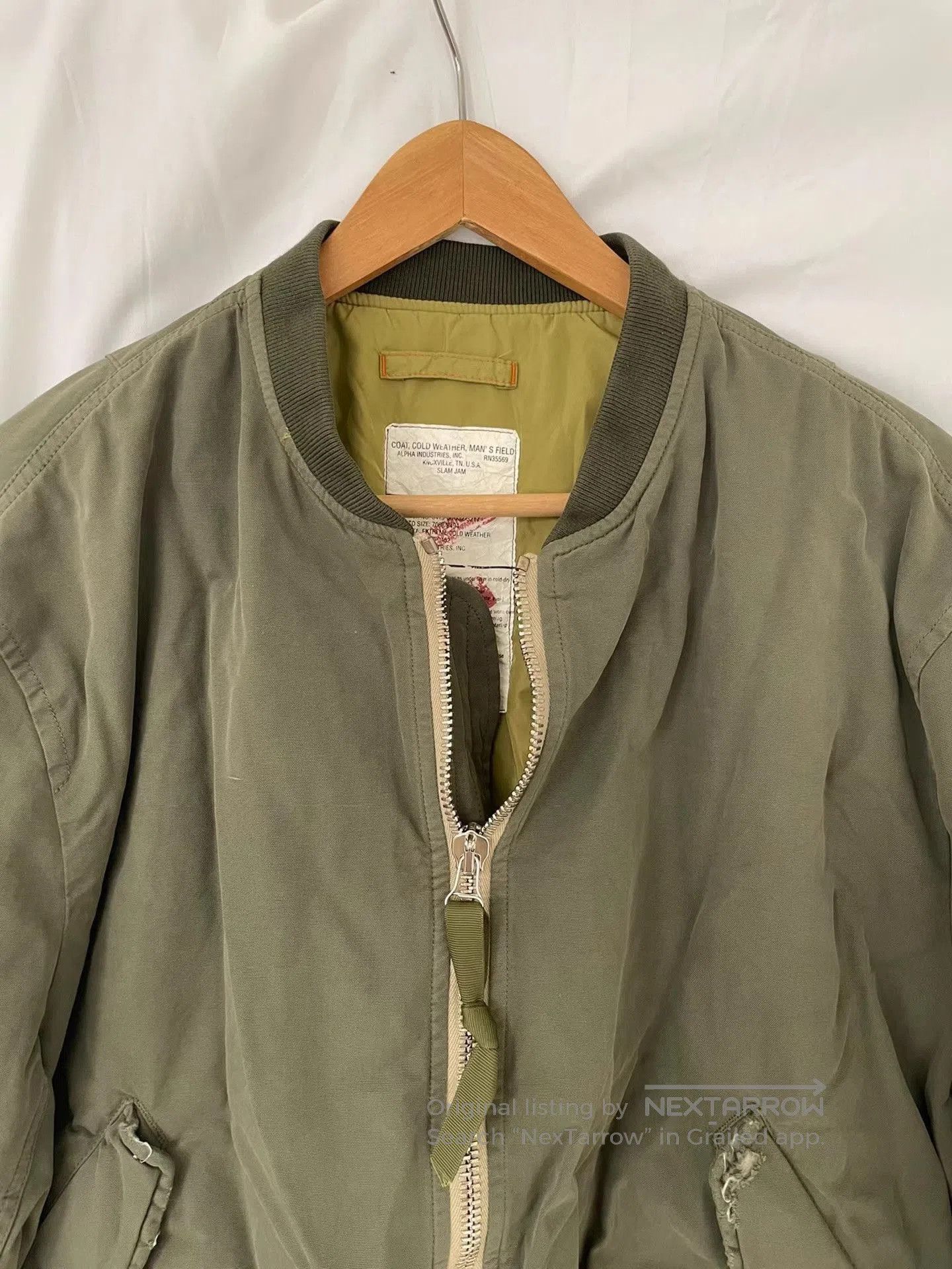Alpha Industries Green er Jacket Size M. Size US M / EU 48-50 / 2 - 4 Thumbnail