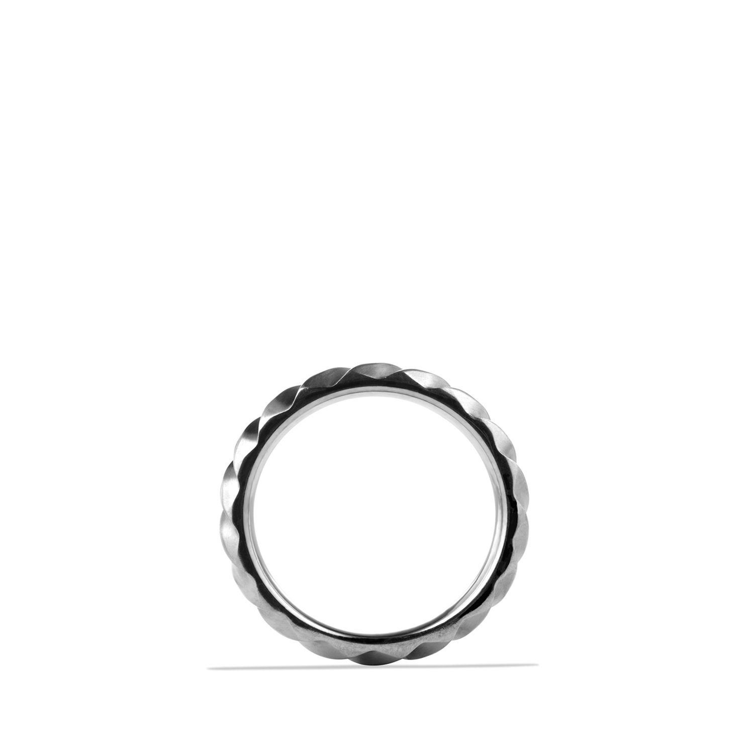 David Yurman o1w1db10325 Size:OS/ Modern Cable Band Ring in Grey Size ONE SIZE - 2 Thumbnail