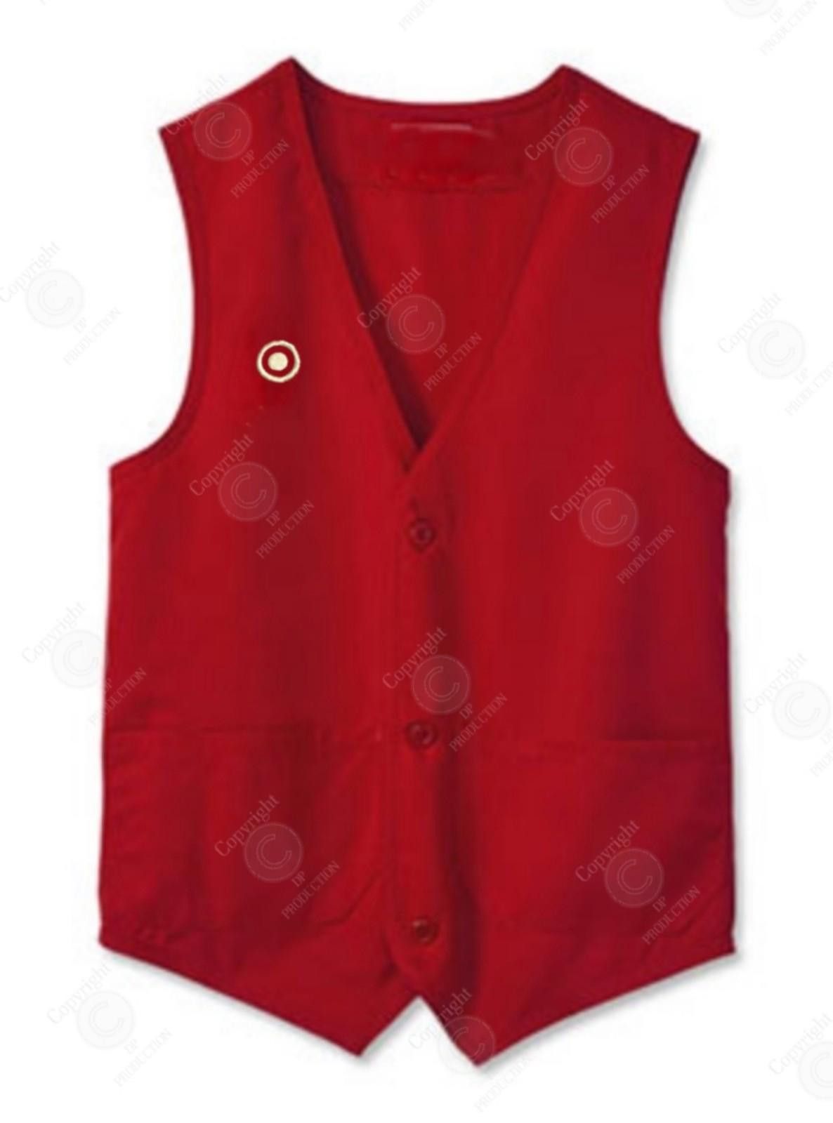 Other Red Vest BUTTON , Red employee vest, red vest Size US XL / EU 56 / 4 - 1 Thumbnail