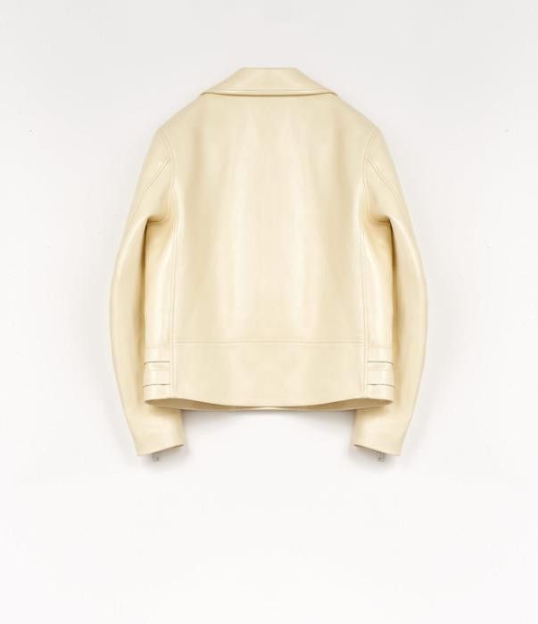 Jil Sander o1w1db10825 Biker Jacket in Beige Size XL / US 12-14 / IT 48-50 - 2 Thumbnail