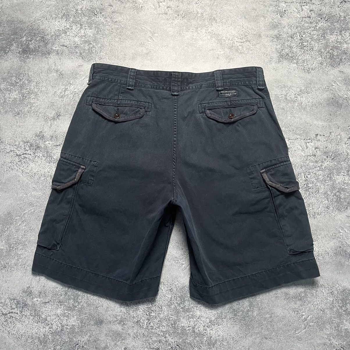 Polo Ralph Lauren × Ralph Lauren × Vintage Vintage Polo Ralph Lauren Baggy Cargo Shorts Size US 38 / EU 54 - 14 Thumbnail