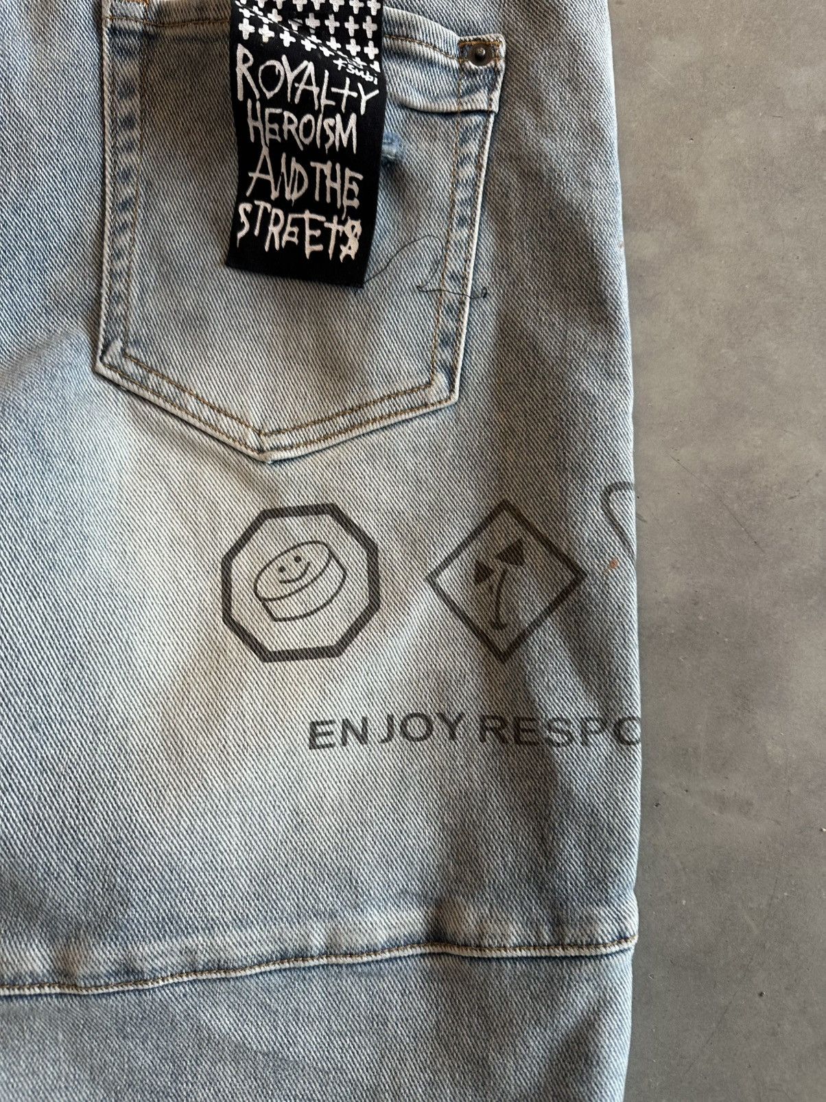 Ksubi Ksubi van winkle enjoy trashed denim light blue Size US 34 / EU 50 - 3 Thumbnail