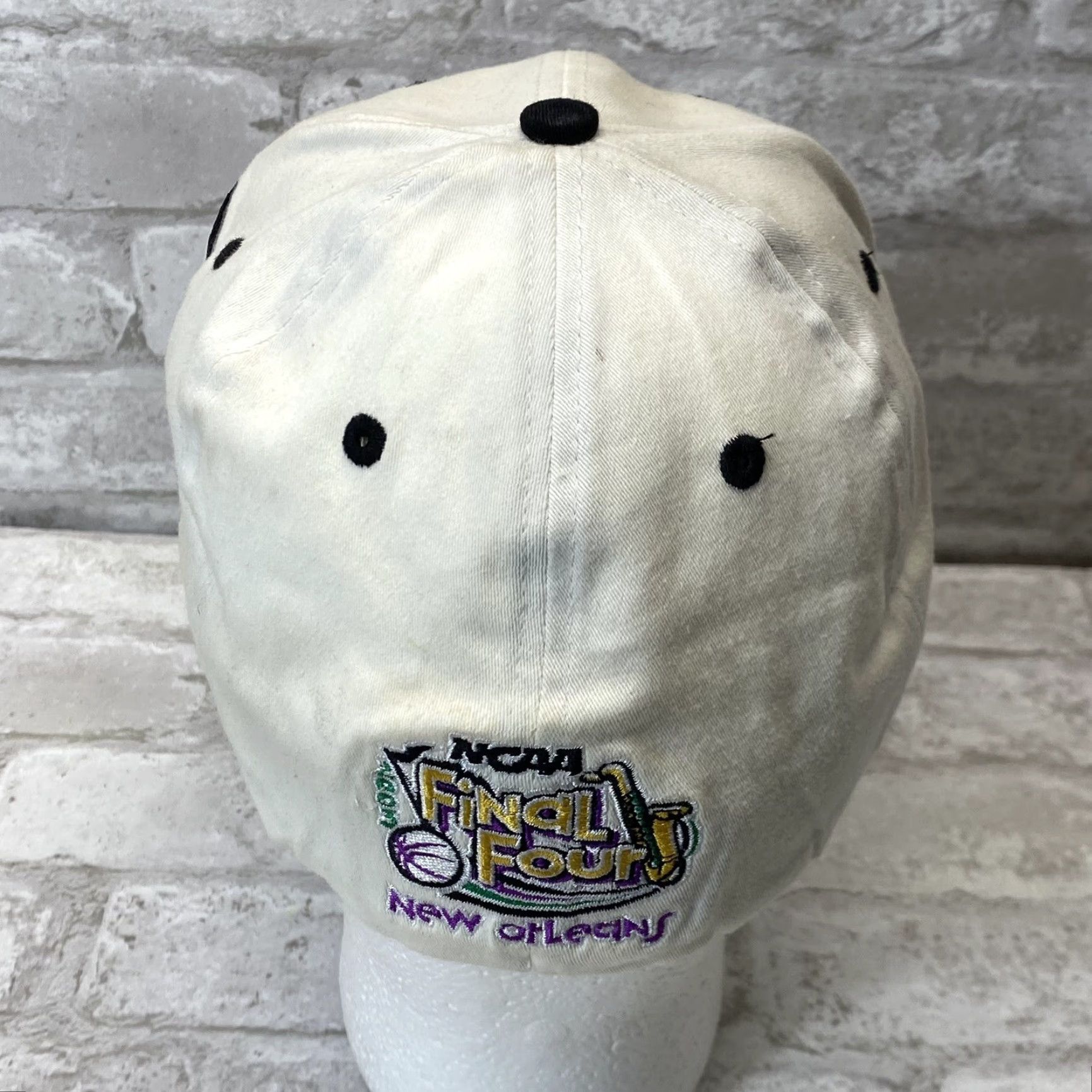 New Era VINTAGE New Era Syracuse University hat Baseball Cap Adjustable Final Four 2003 White Cotton Blend M/L Men Boys Size ONE SIZE - 6 Thumbnail