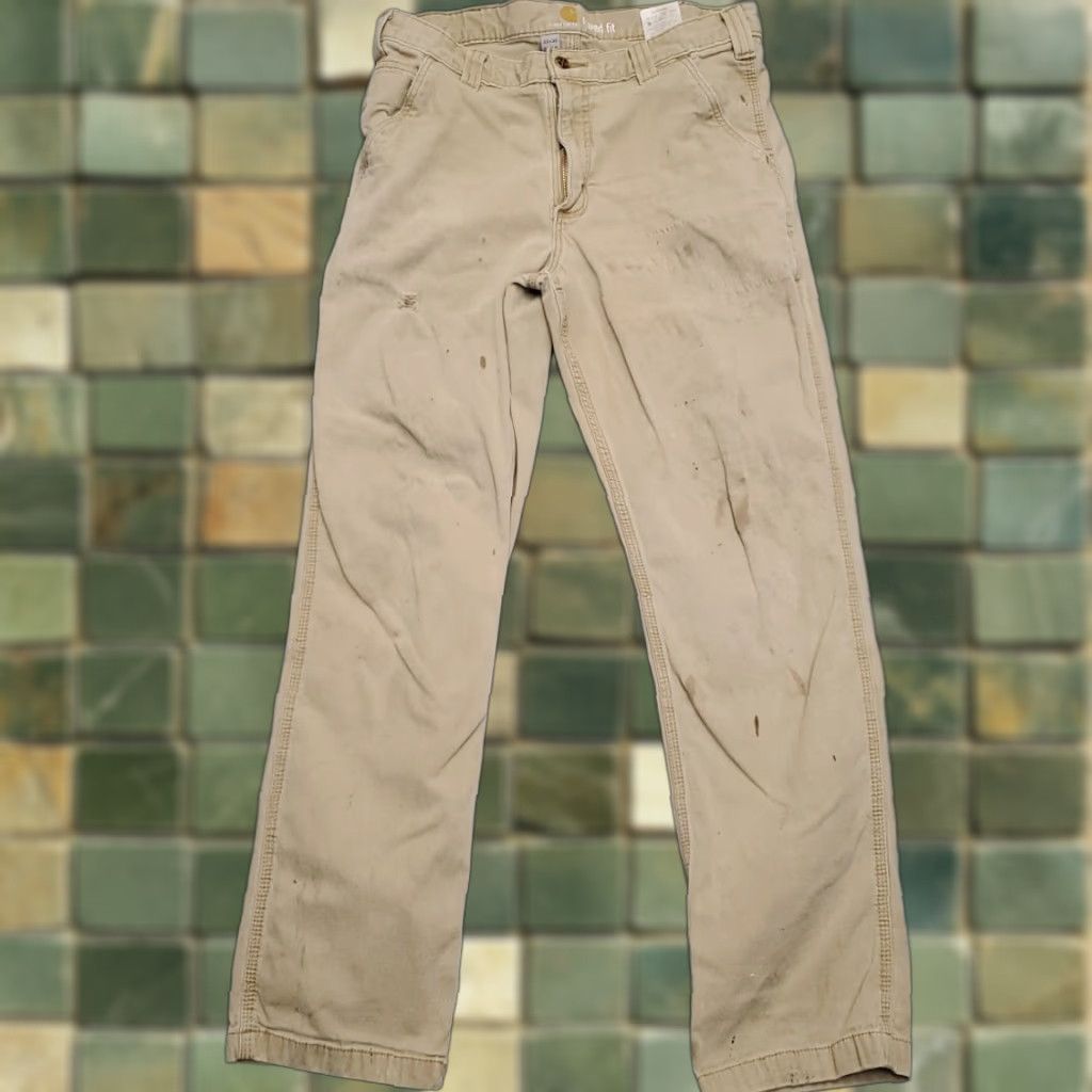 Carhartt Carhartt Pants Mens 32x32 Brown Twill Relaxed Cargo Stretch Comfort Work 102291 Size US 32 / EU 48 - 1 Thumbnail