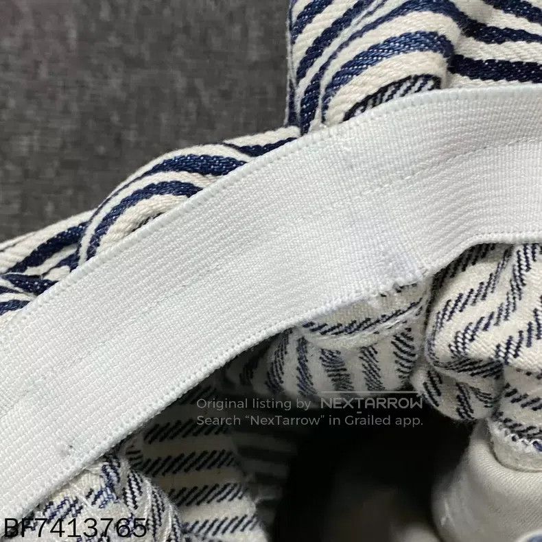 Miu Miu Miu Miu 36 Blue and white striped bud shorts Size 35" - 3 Thumbnail