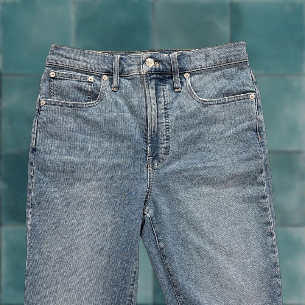 Madewell Madewell Jeans Womens 28 High Rise Cropped Blue Light Wash Denim Slim 5-Pocket Stretch Cotton Spandex Vintage? Size 28" / US 6 / IT 42 - 1 Thumbnail