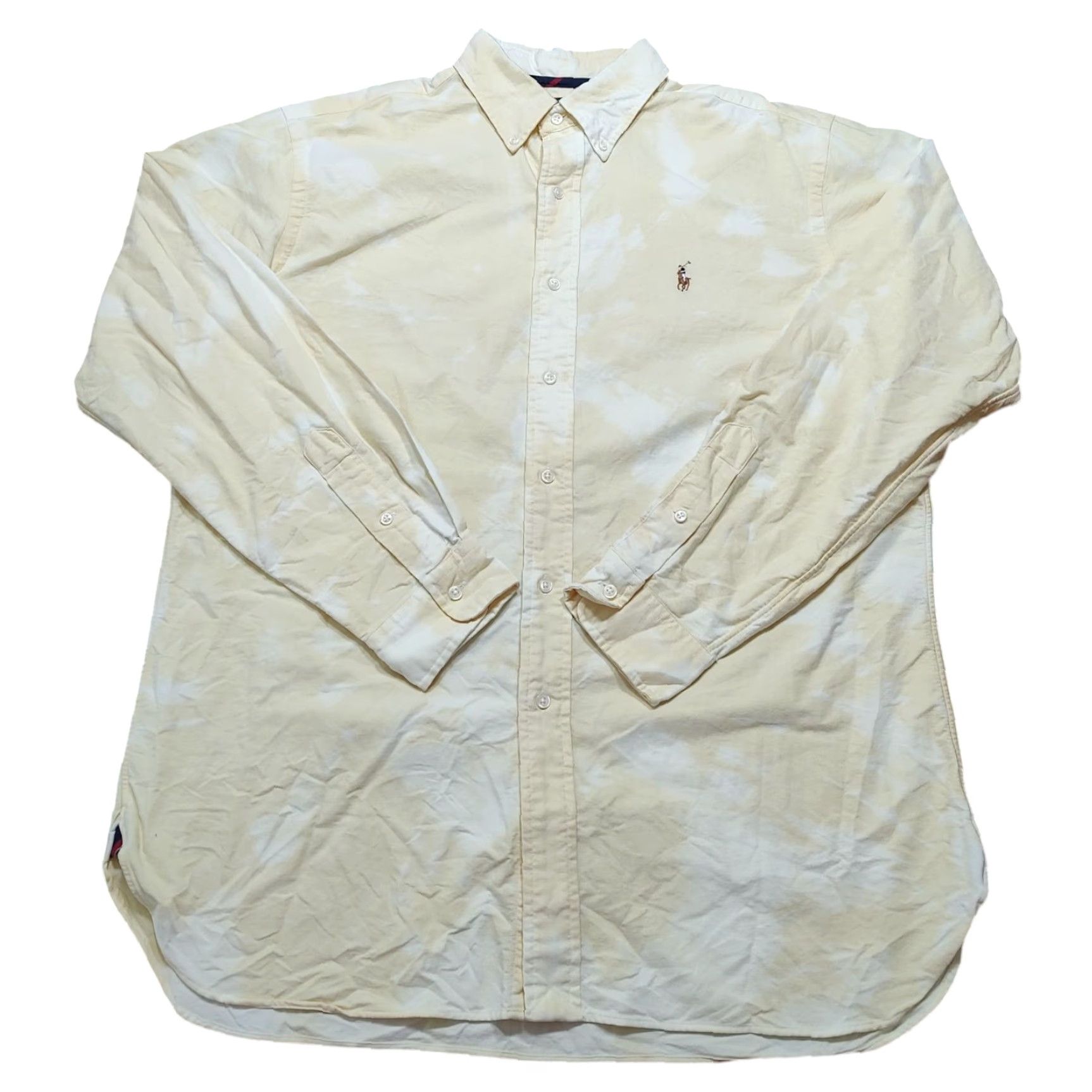 Ralph Lauren Polo Ralph Lauren Acid Wash Classic Button Shirt Mens L Yellow Tie Dye Button-Down Size US L / EU 52-54 / 3 - 2 Thumbnail