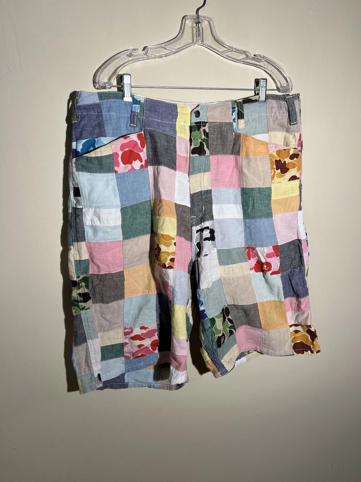 Bape A Bathing Ape BAPE Multi Camo Patchwork Cargo Shorts L Size US 34 / EU 50 - 3 Thumbnail