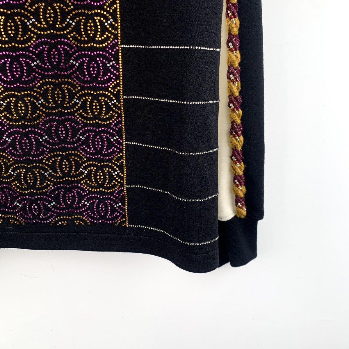 Chanel Chanel Color-block Logo Wool Long Sleeve Polo Shirt K26WX Size XS / US 0-2 / IT 36-38 - 5 Thumbnail