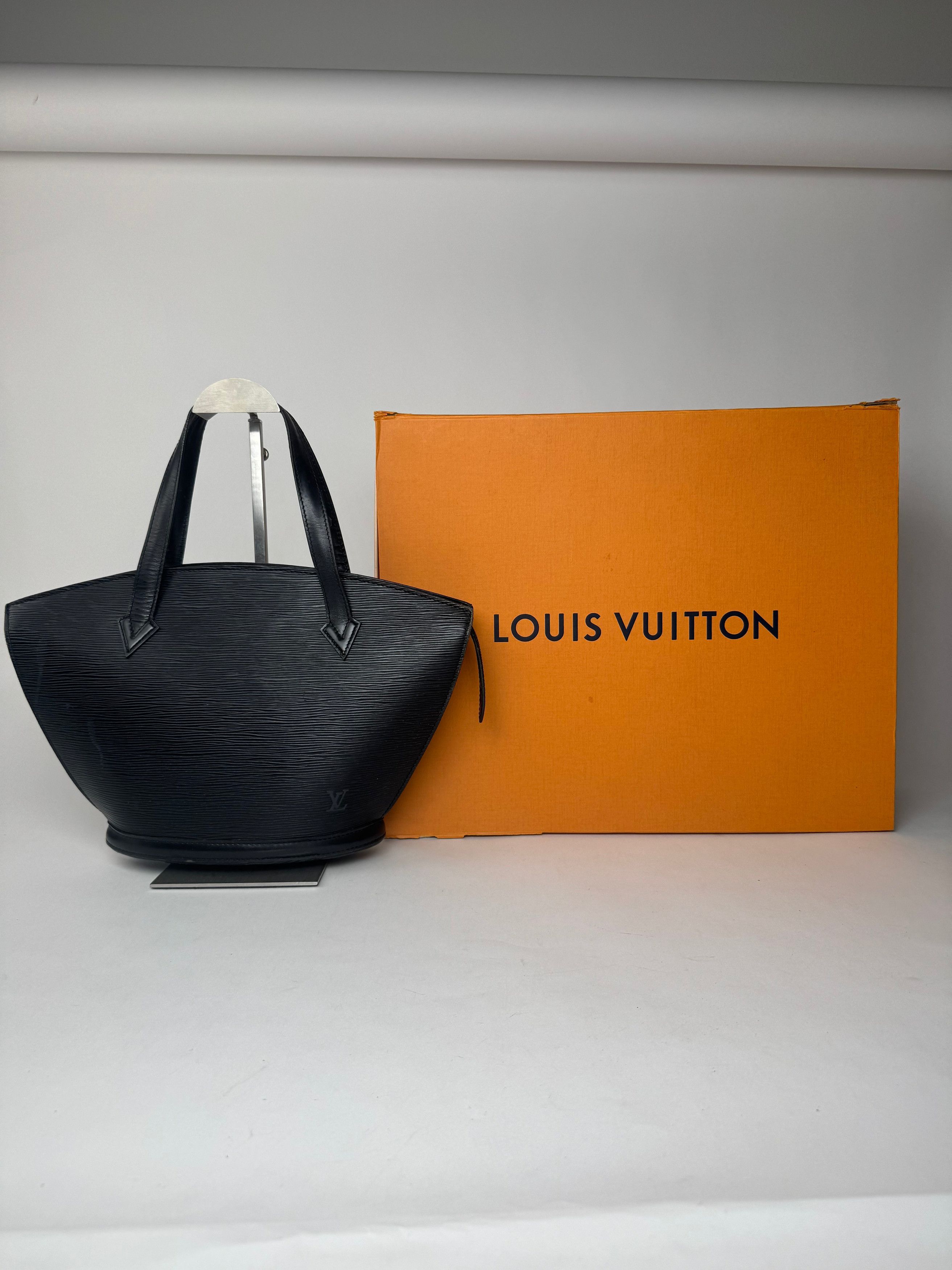 Vintage Saint Jacques Bag EPI Leather black