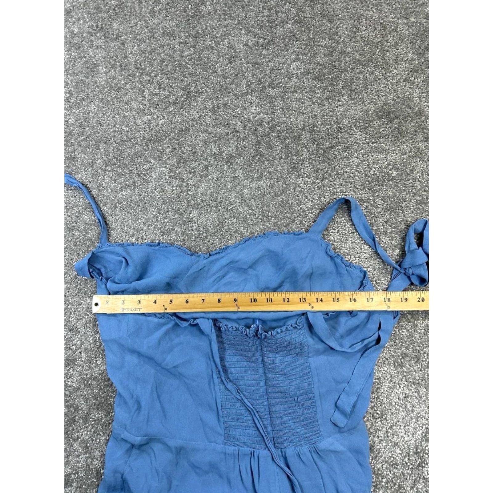 Reformation Dress Womens 18 Blue Halter Bodycon Midi Sleeveless  Party/Cocktail Dress