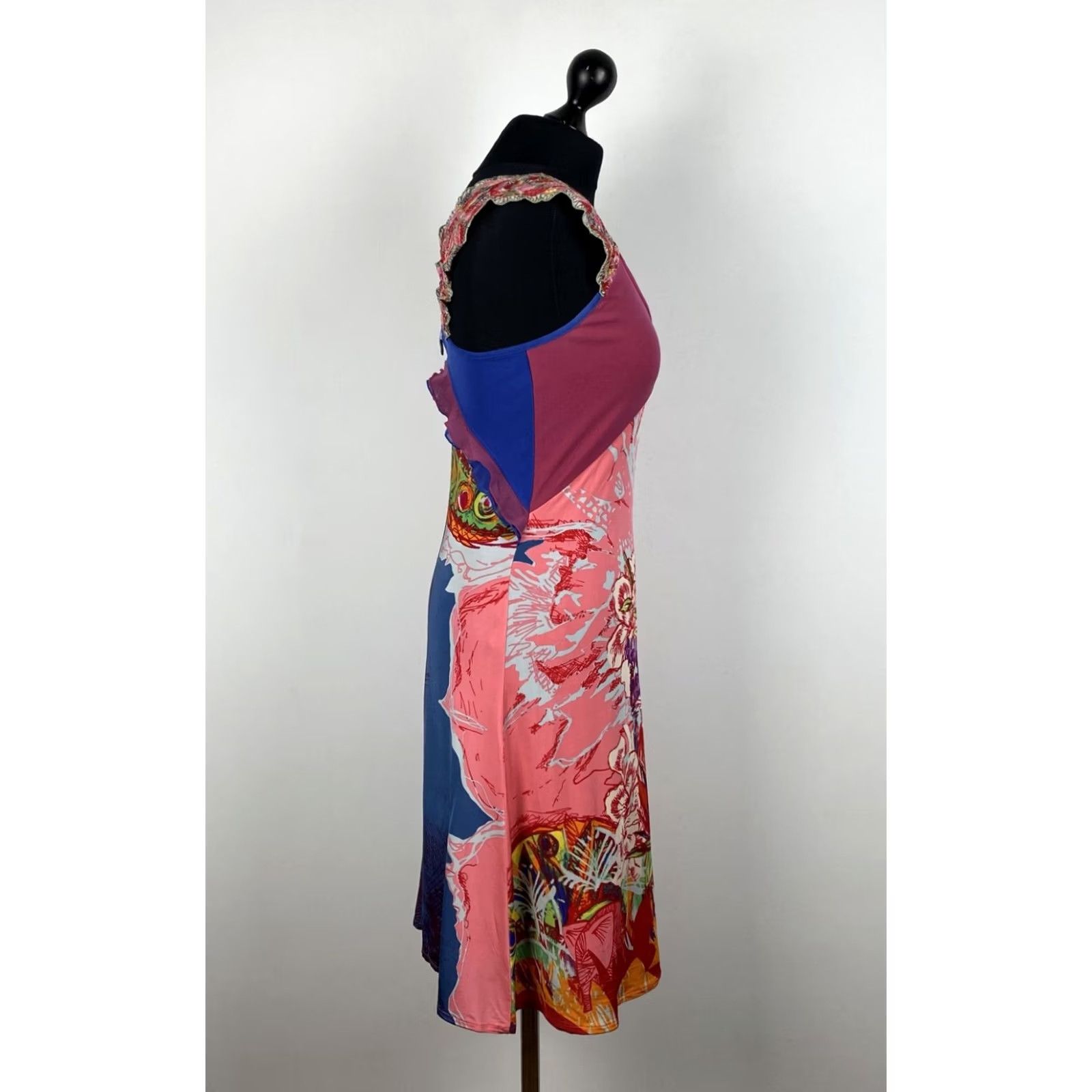 Vintage Save the Queen Dress Womens Red Multicoloured Long L Size L / US 10 / IT 46 - 2 Thumbnail