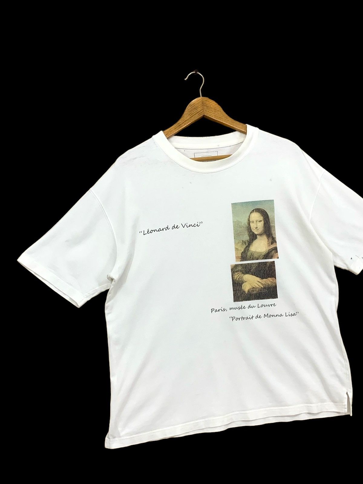 Japanese Brand Art & Design Leonardo Da Vinci Portrait de Monna Lisa Paint Size US L / EU 52-54 / 3 - 5 Thumbnail