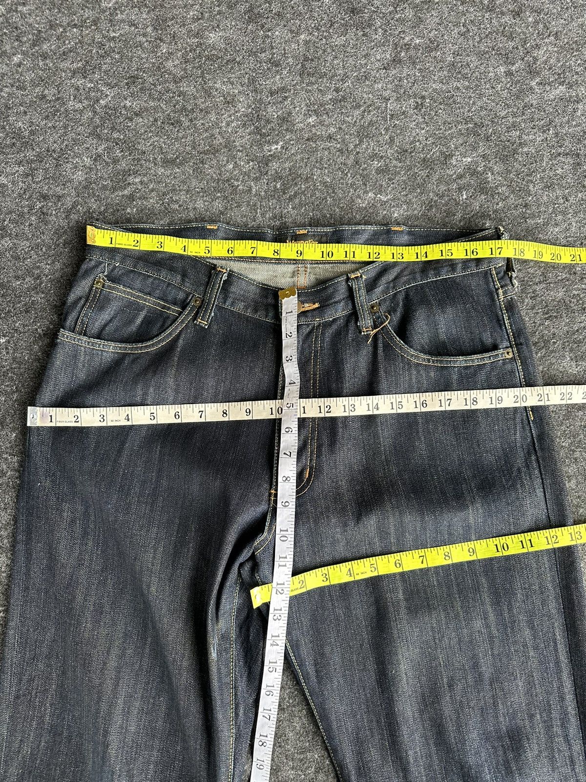 Beauty Beast × Vintage × Wrangler Vintage Wrangler Greensboro Washed Wax Blue Denim D456 Size US 34 / EU 50 - 8 Thumbnail