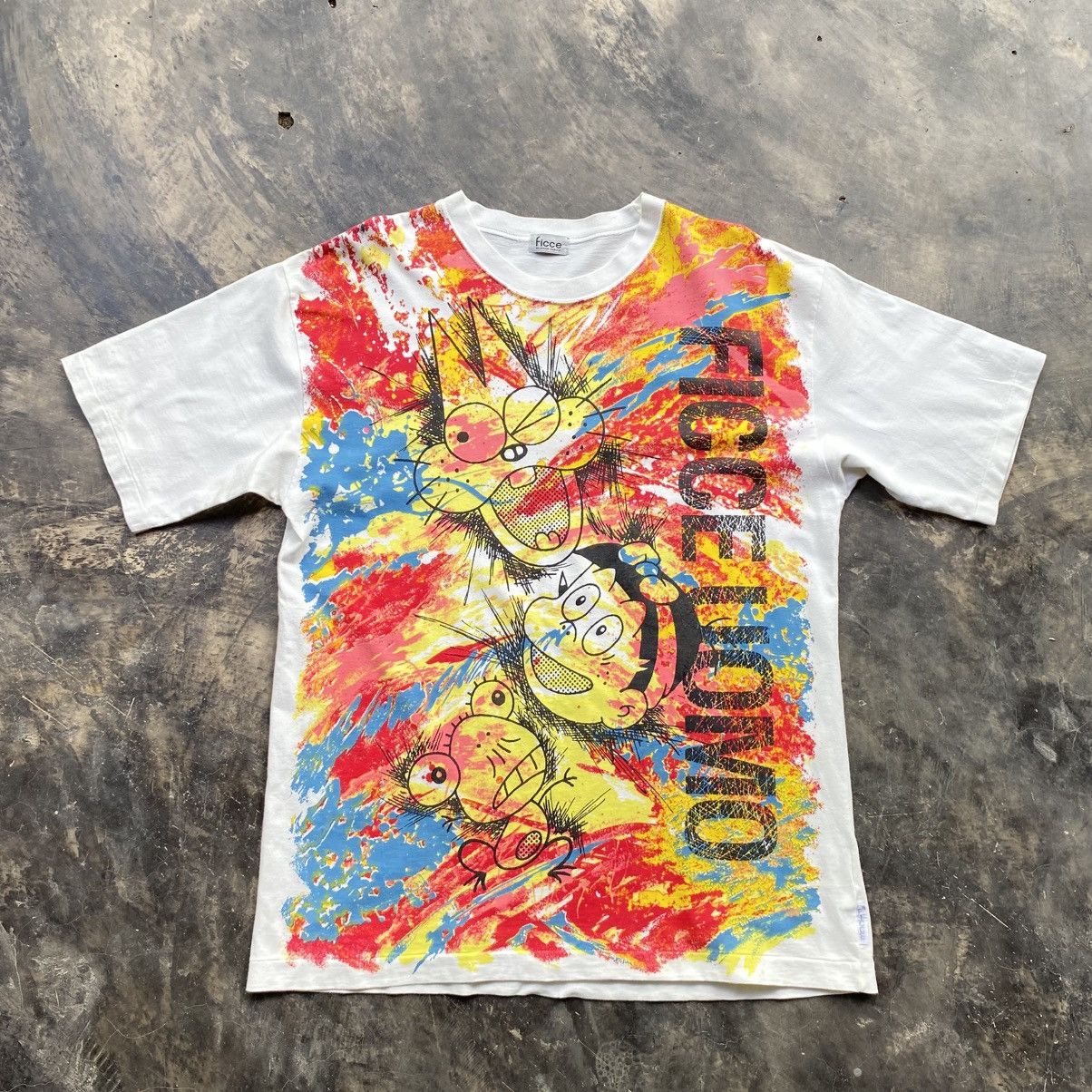 Yoshiyuki Konishi Ficce White Tee with Color Splash Print Size US M / EU 48-50 / 2 - 1 Thumbnail