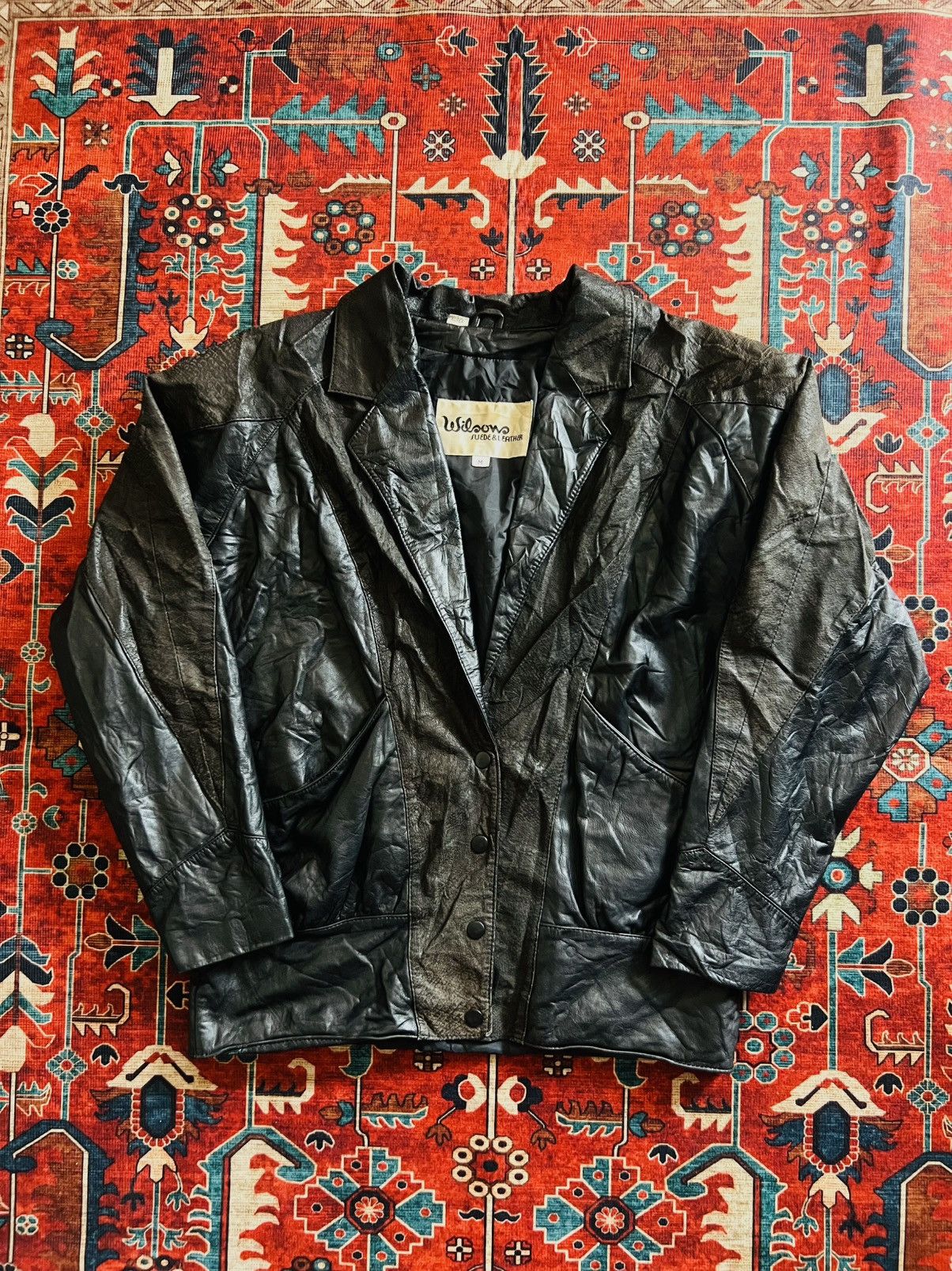 Wilsons Leather Vintage 1990s Wilson Suede & Leather Women’s Black Jacket Size M / US 6-8 / IT 42-44 - 1 Thumbnail