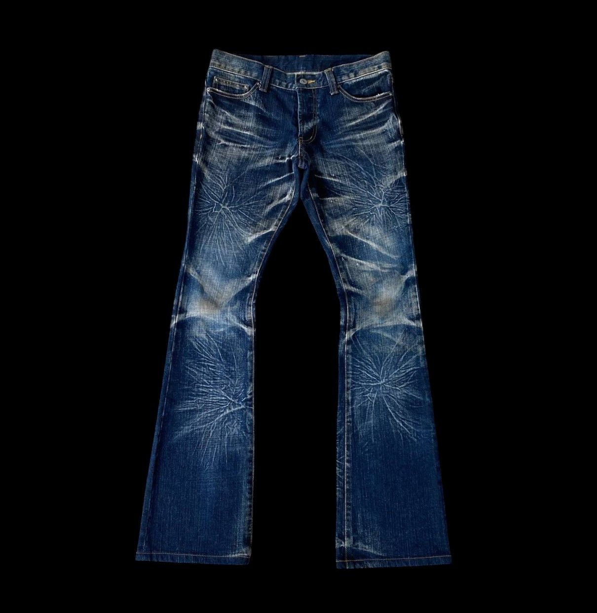 Japanese Brand BOOTCUT JAPAN MODERN LOVERS STARBURST WASH RUSTY CLAWMARK Size US 28 / EU 44 - 3 Thumbnail