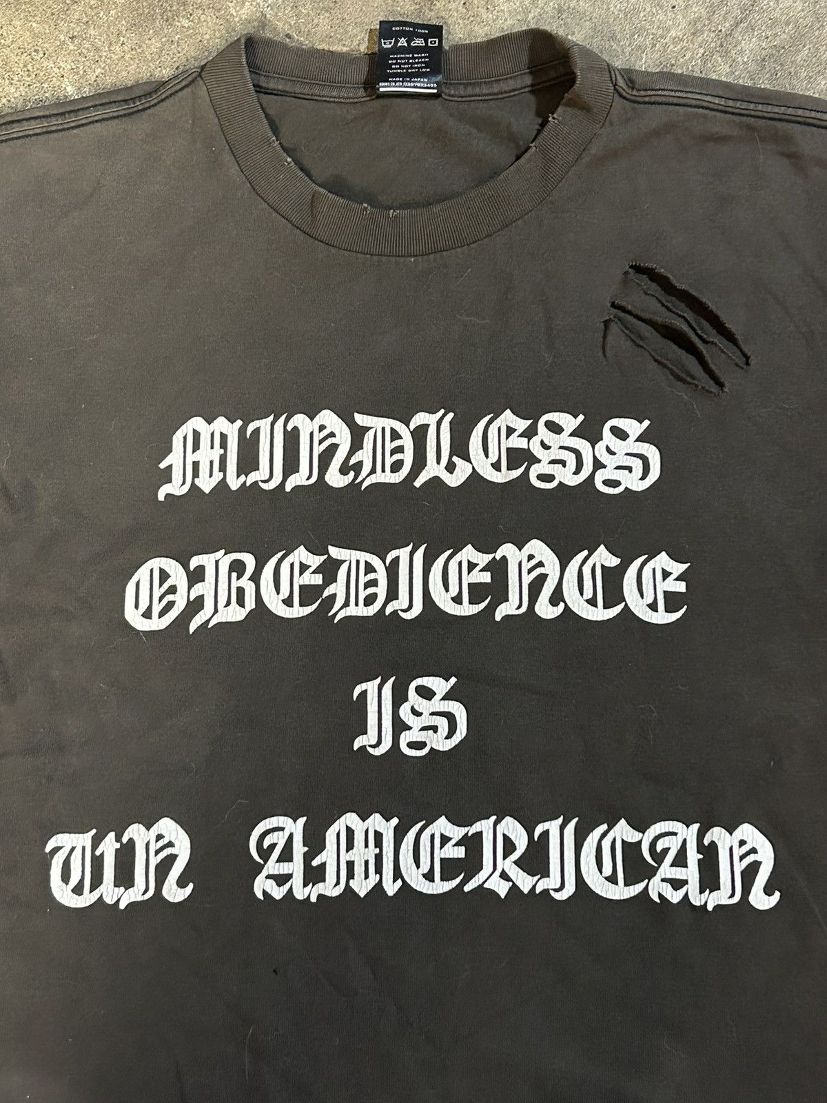 Number (N)ine × Takahiromiyashita The Soloist. AW 04 Anti Iraq War tee Size US L / EU 52-54 / 3 - 4 Thumbnail
