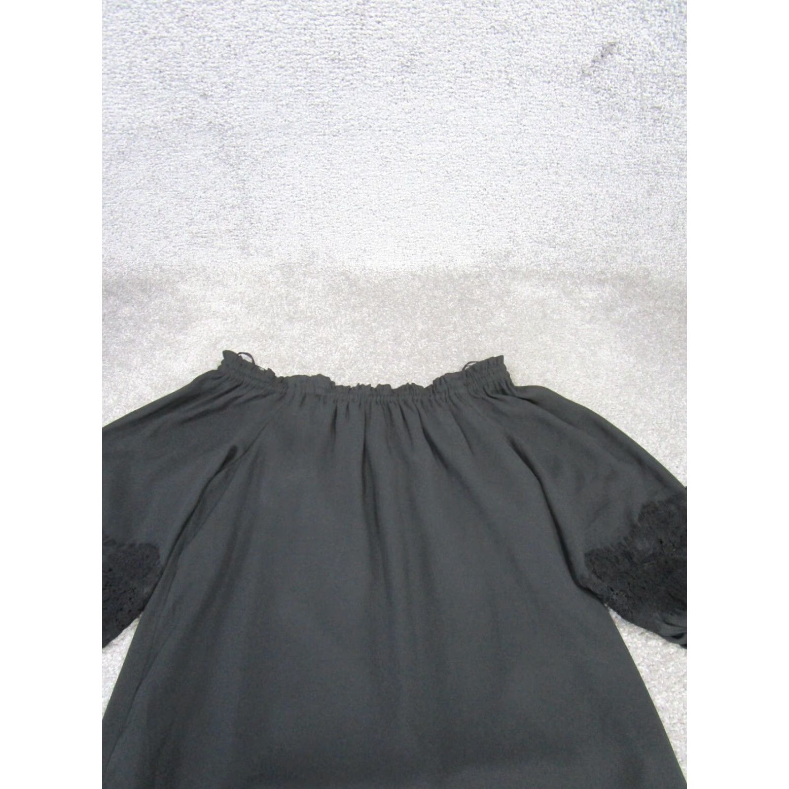 Loft VINTAGE Loft Off the Shoulder Petite Mini Dress Womens PS Black NEW Size S / US 4 / IT 40 - 2 Thumbnail