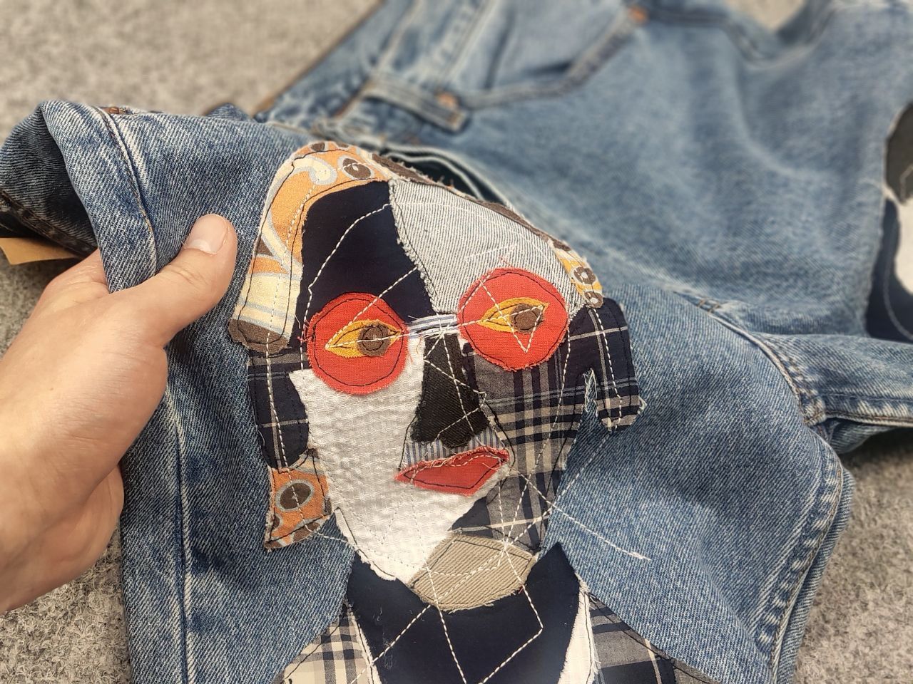 Levi's Vintage 90's Levi’s 501 Sashiko Logo Jeans junya watanabe Size US 32 / EU 48 - 14 Thumbnail