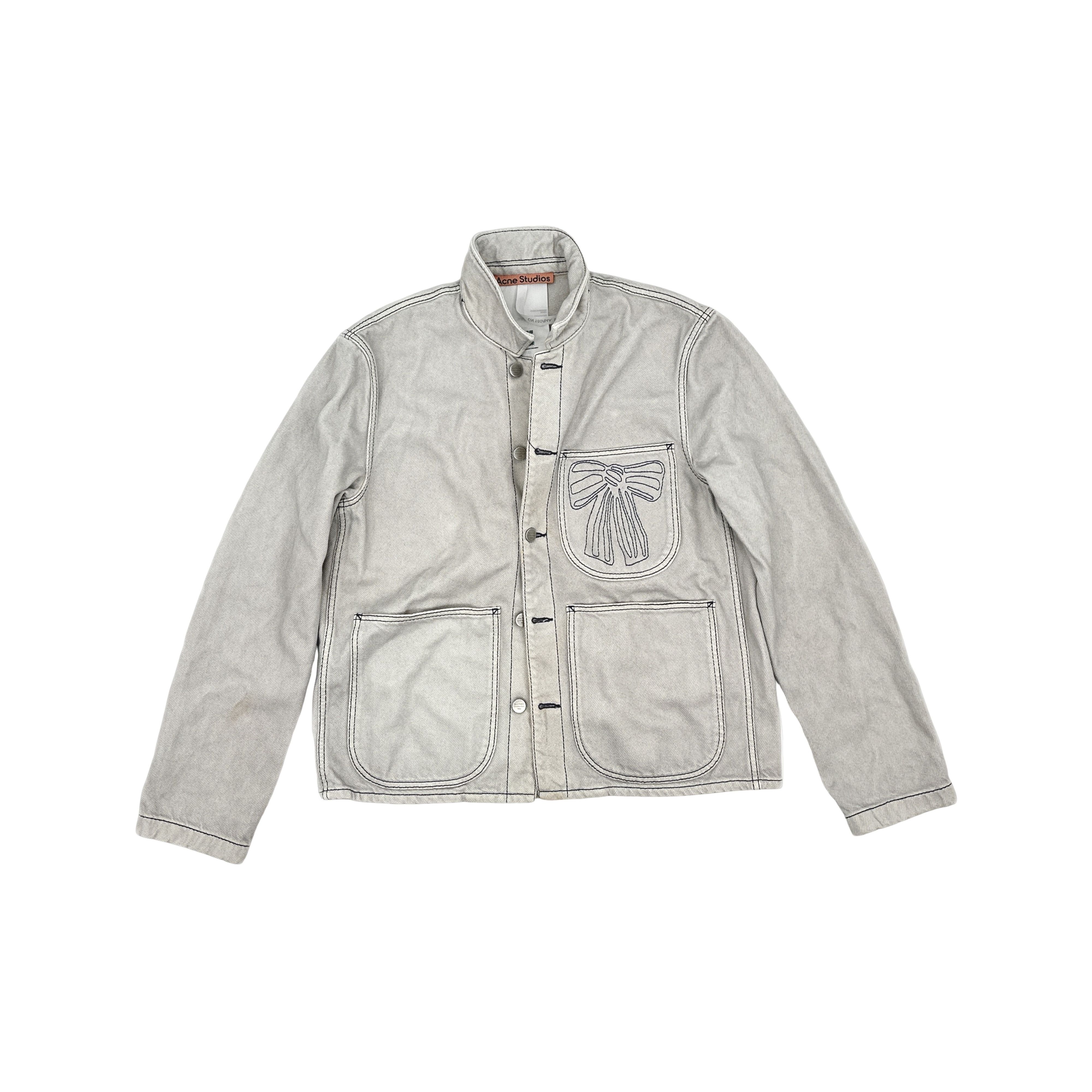 Acne Studios Acne Studios Bow Embroidered Denim Jacket 48 Size US M / EU 48-50 / 2 - 1 Thumbnail