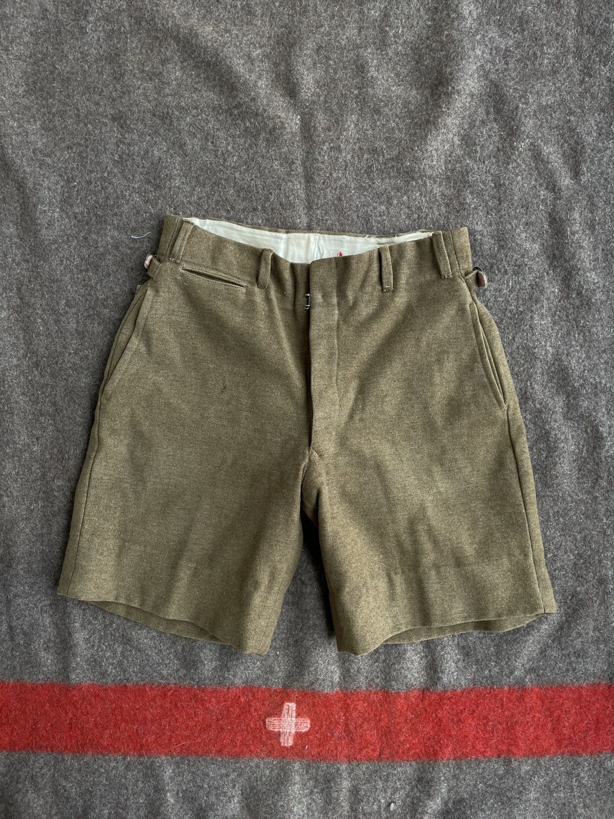 Other Vintage Antique ~20-40s(?) Military/Workwear Shorts Size US 30 / EU 46 - 1 Thumbnail