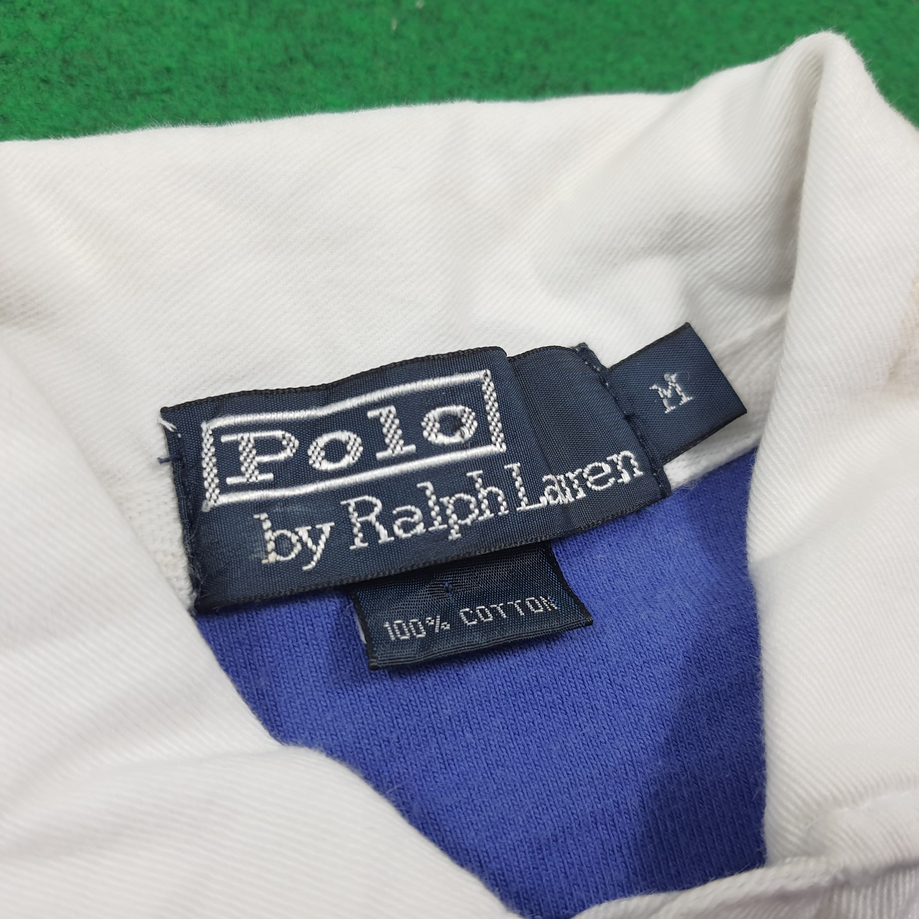 Polo Ralph Lauren Vintage Polo Ralph Lauren Rugby Striped Polo Shirt E1N14 Size US M / EU 48-50 / 2 - 6 Thumbnail