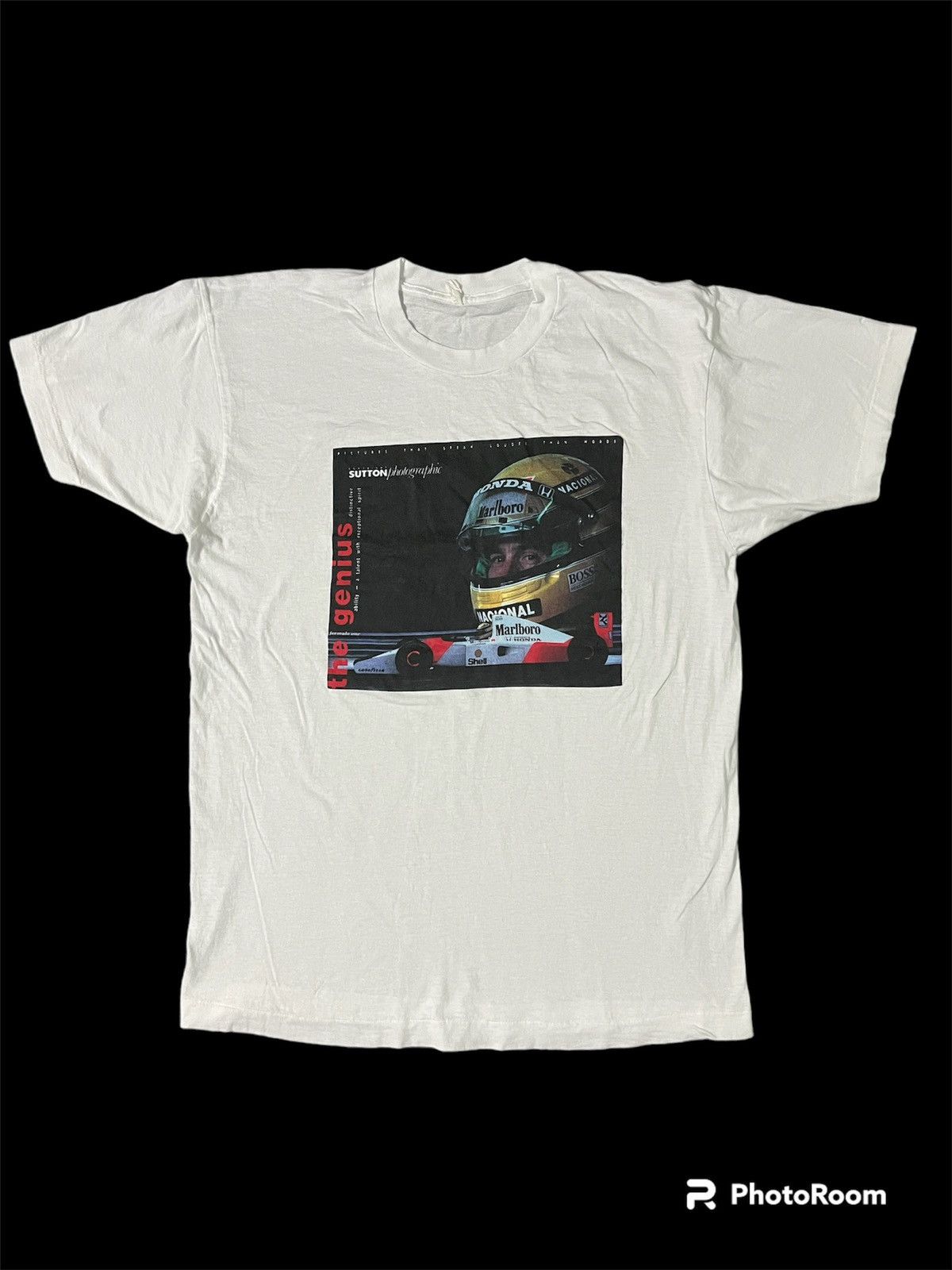 Vintage Vintage Ayrton Senna The Genius F1 Size US L / EU 52-54 / 3 - 1 Thumbnail