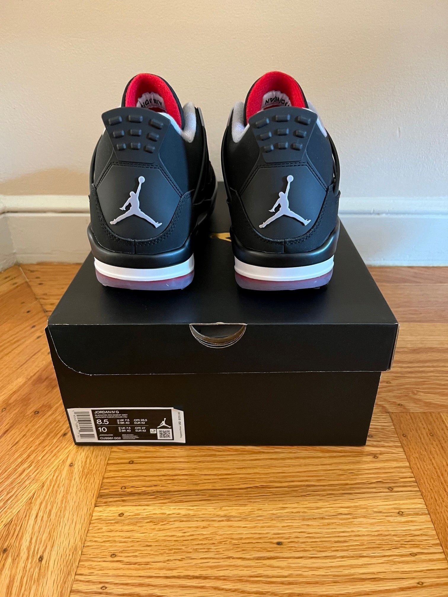 Nike Air Jordan Retro Golf IV Bred
