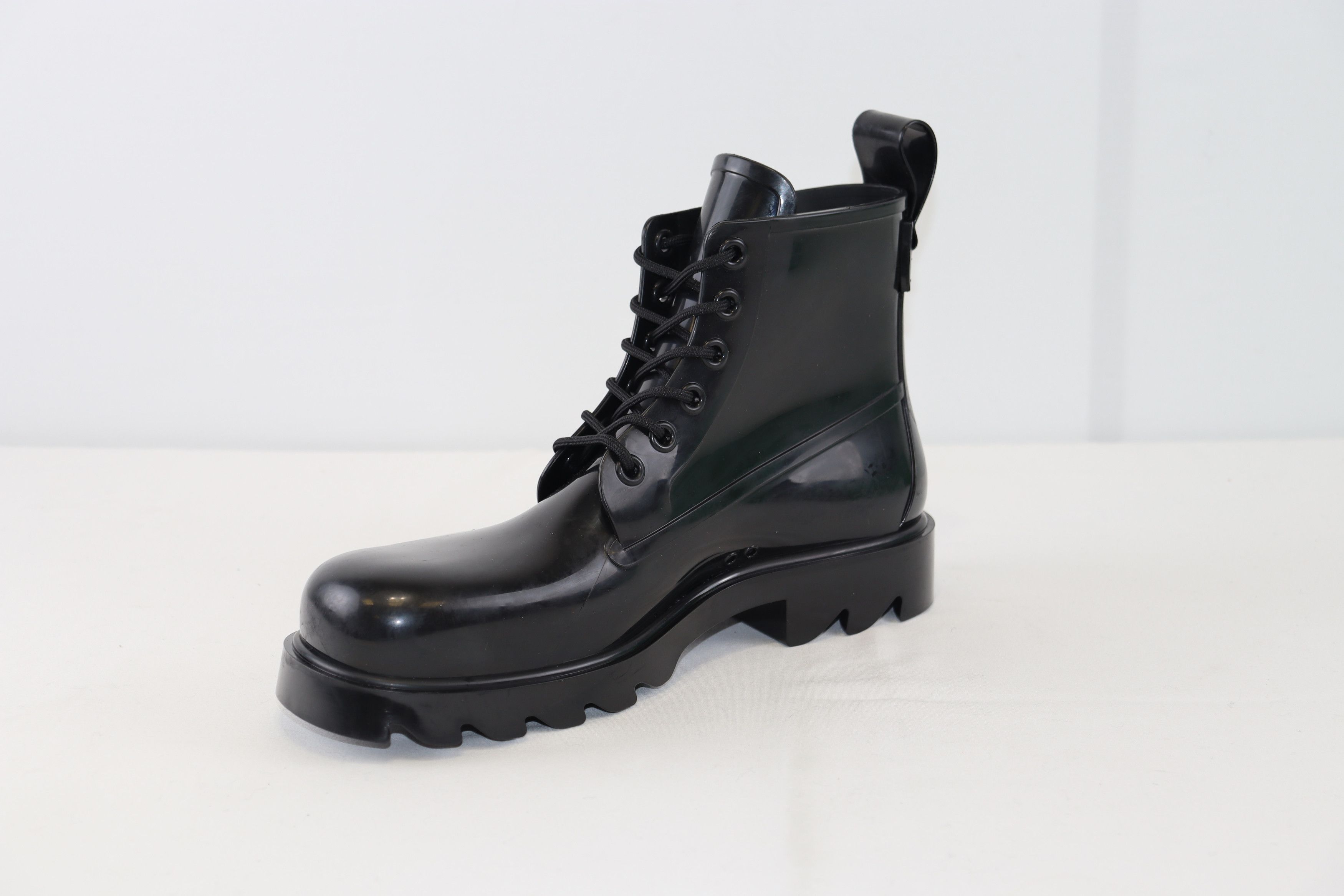 Bottega Veneta o1rshd1 Strider Shiny Rubber Boots in Black Size US 11 / EU 44 - 4 Thumbnail