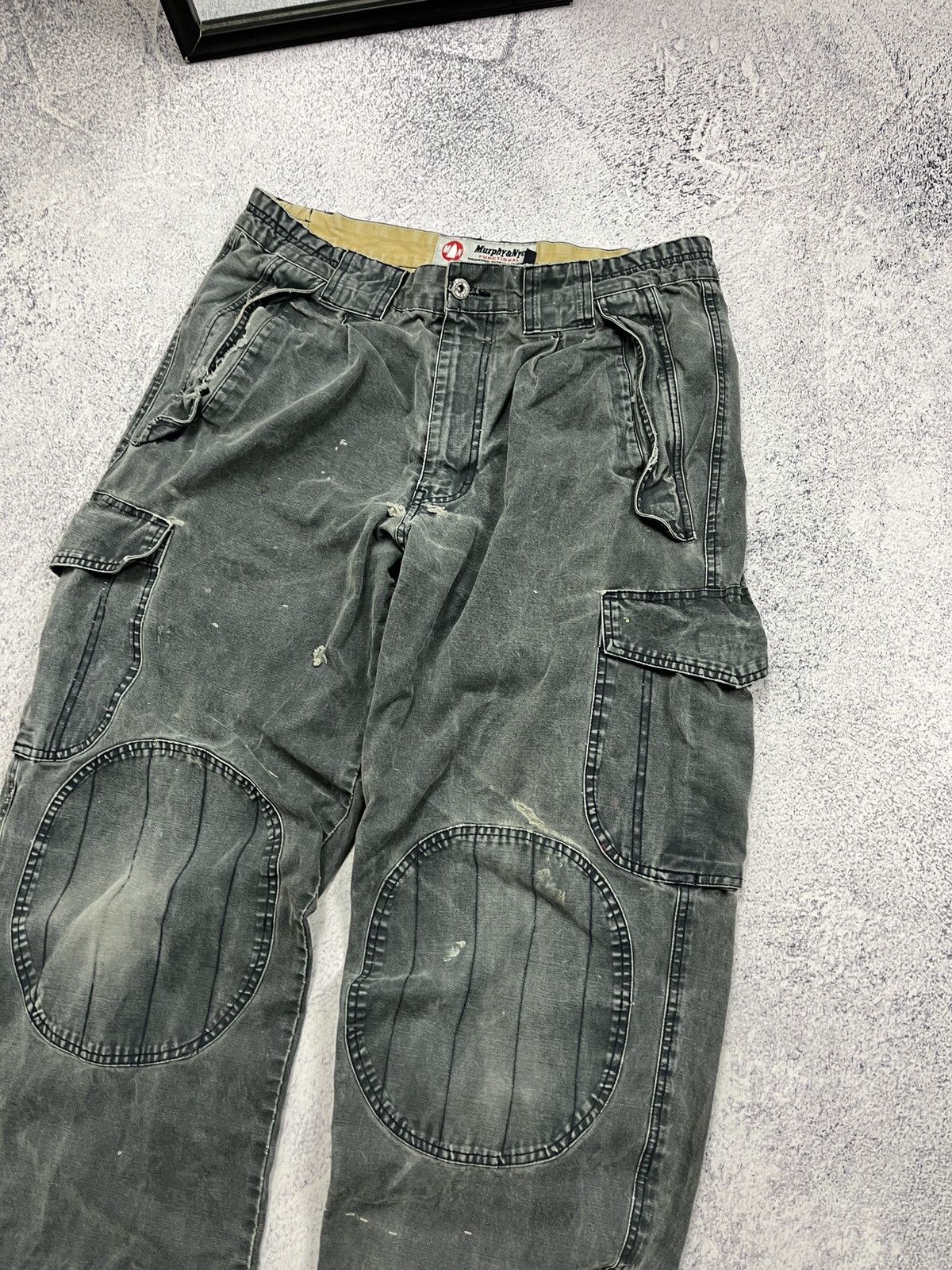 Japanese Brand × Vintage Murphy & Nye Distressed Work Cargo Baggy Pants Avant Garde Size US 36 / EU 52 - 11 Thumbnail