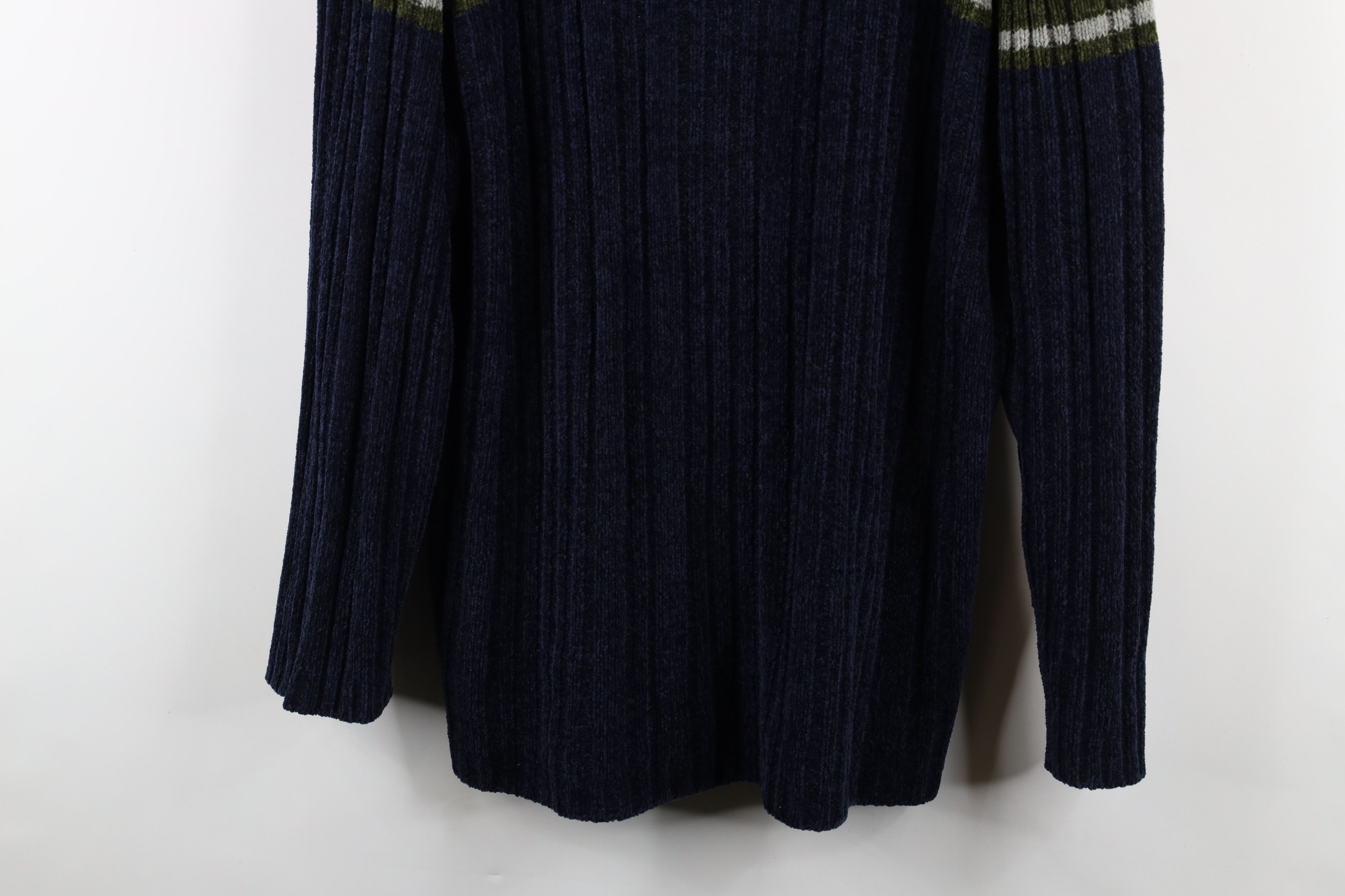 Vintage Vintage 90s Streetwear Block Ribbed Knit Fleece Sweater Size US XL / EU 56 / 4 - 3 Thumbnail