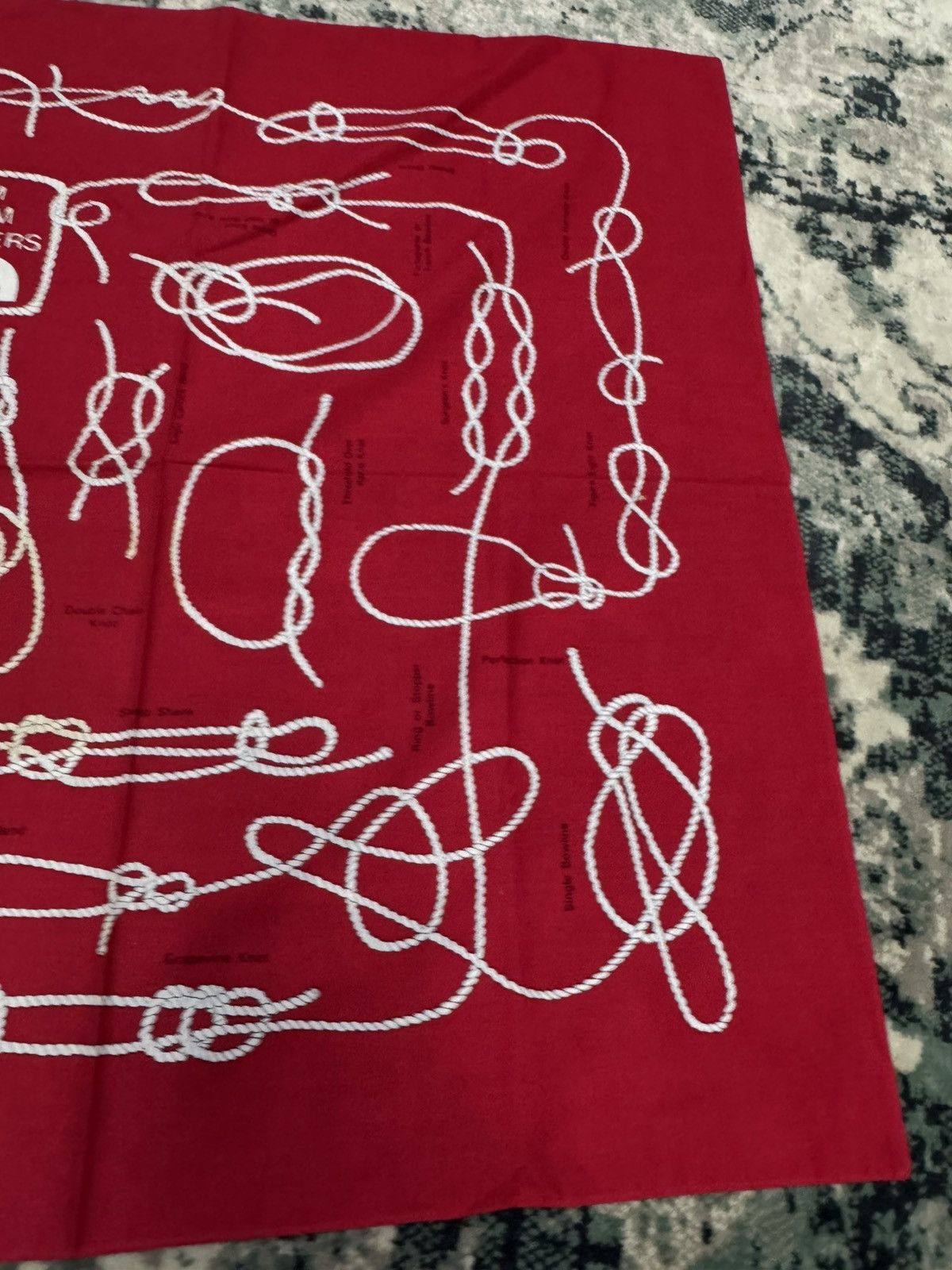 The North Face THE NORTH FACE KNOTS PRINTED HANDKERCHIEF SCARF Size ONE SIZE - 7 Thumbnail