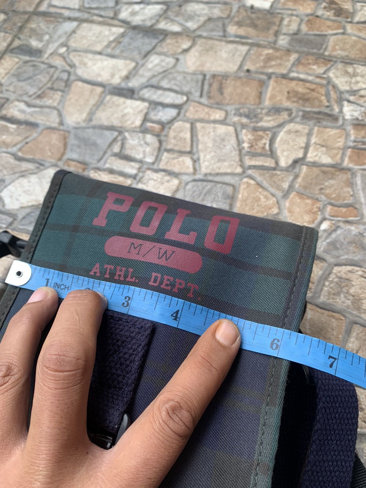 Polo Ralph Lauren × Vintage Vintage Polo Ralph Lauren Tartan Sling Bag Size ONE SIZE - 5 Thumbnail