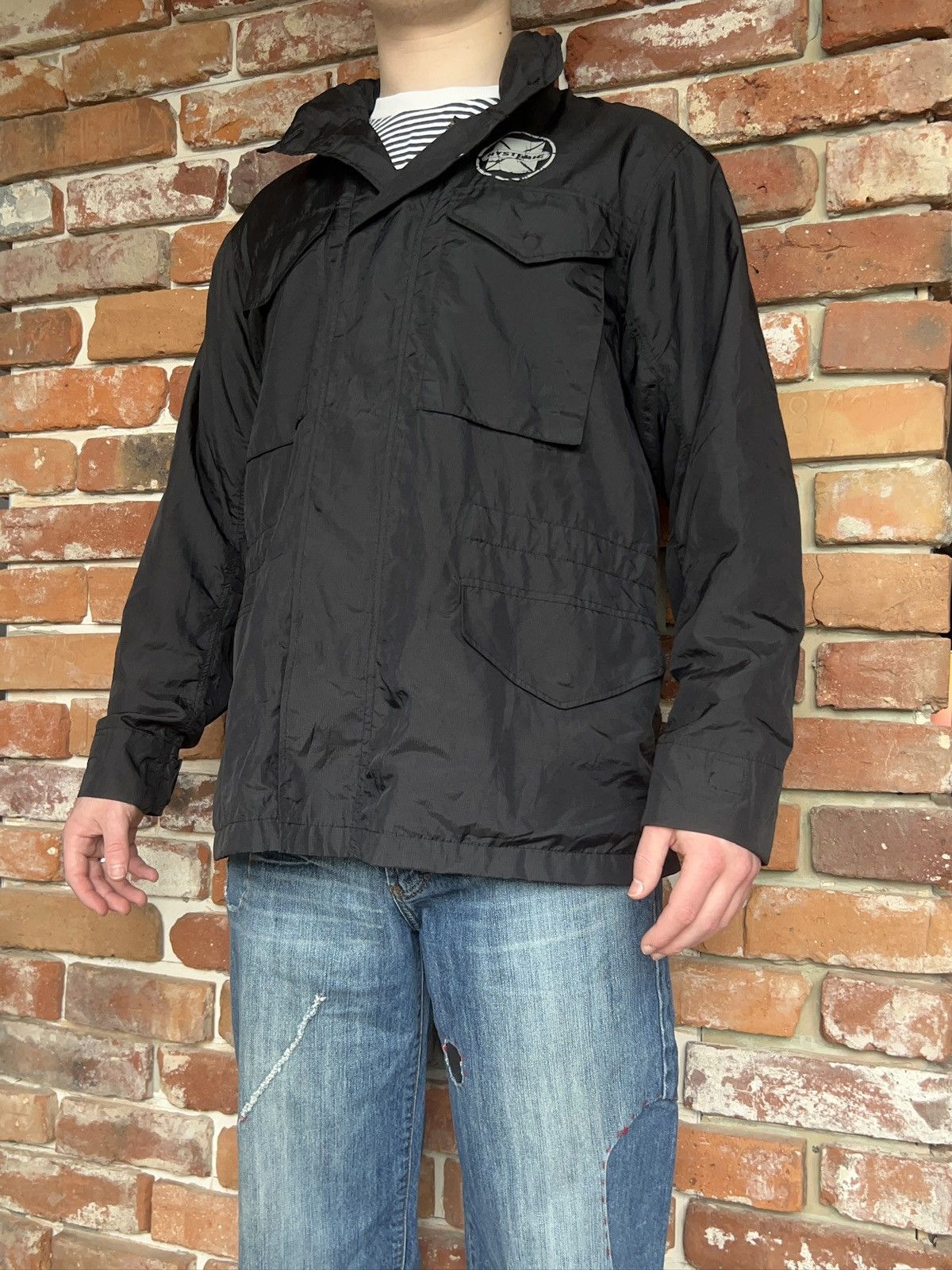Hysteric Glamour 00s Hysteric Glamour Vintage Y2K Hooded Windbreaker Jacket Size US L / EU 52-54 / 3 - 14 Thumbnail