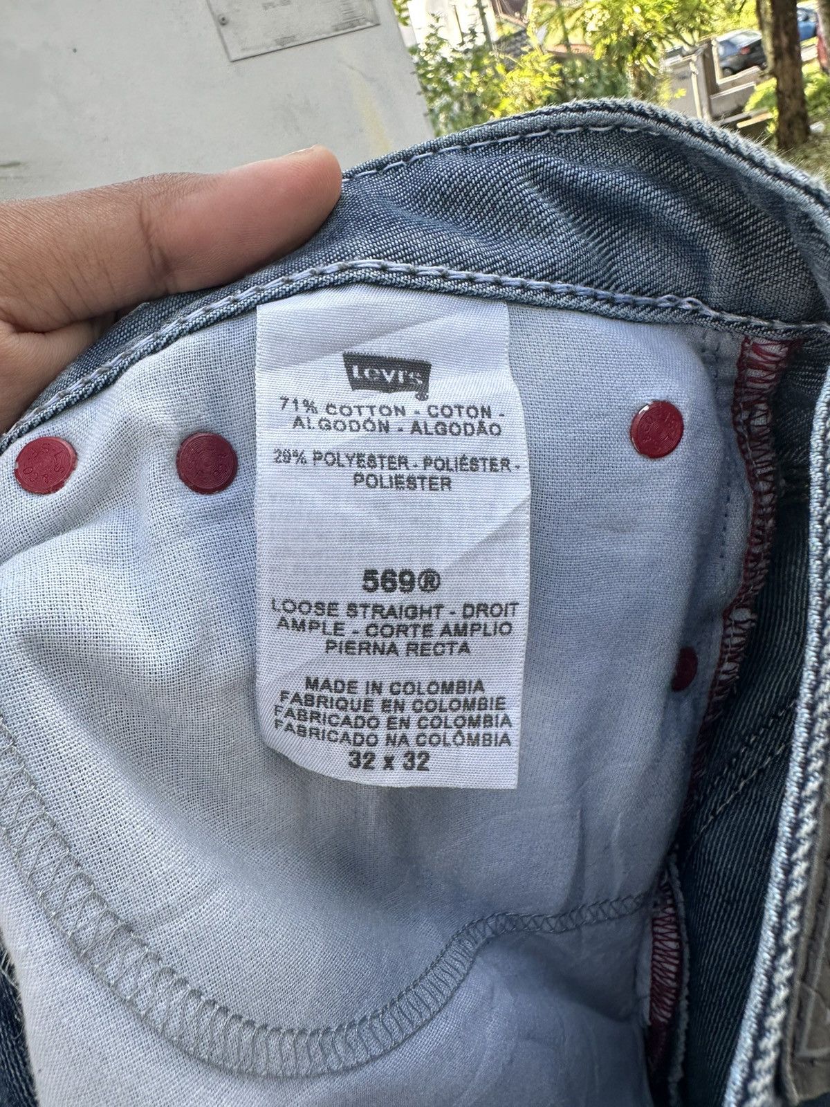 Levi's Vintage Clothing 👹Vintage Levis 569 Washed Baggy Jeans Size US 33 - 10 Thumbnail
