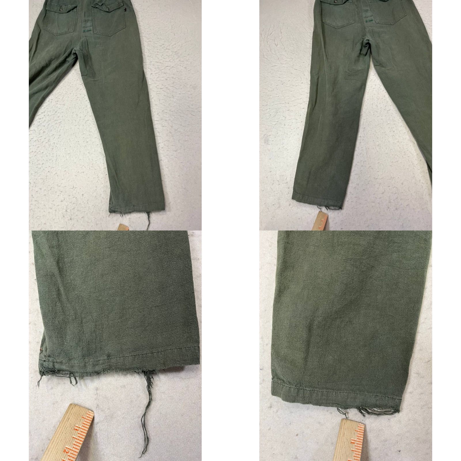 Vintage VINTAGE Misfit M/SF/T Mad Minds Pants Green Green Military Straight Leg High Rise Women M Distressed Size 32" / US 10 / IT 46 - 9 Thumbnail