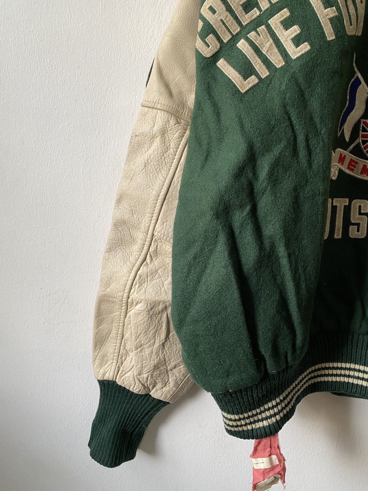 Vintage Vintage Hot Scoop 66 Member Wool Varsity Jacket Size US L / EU 52-54 / 3 - 10 Thumbnail