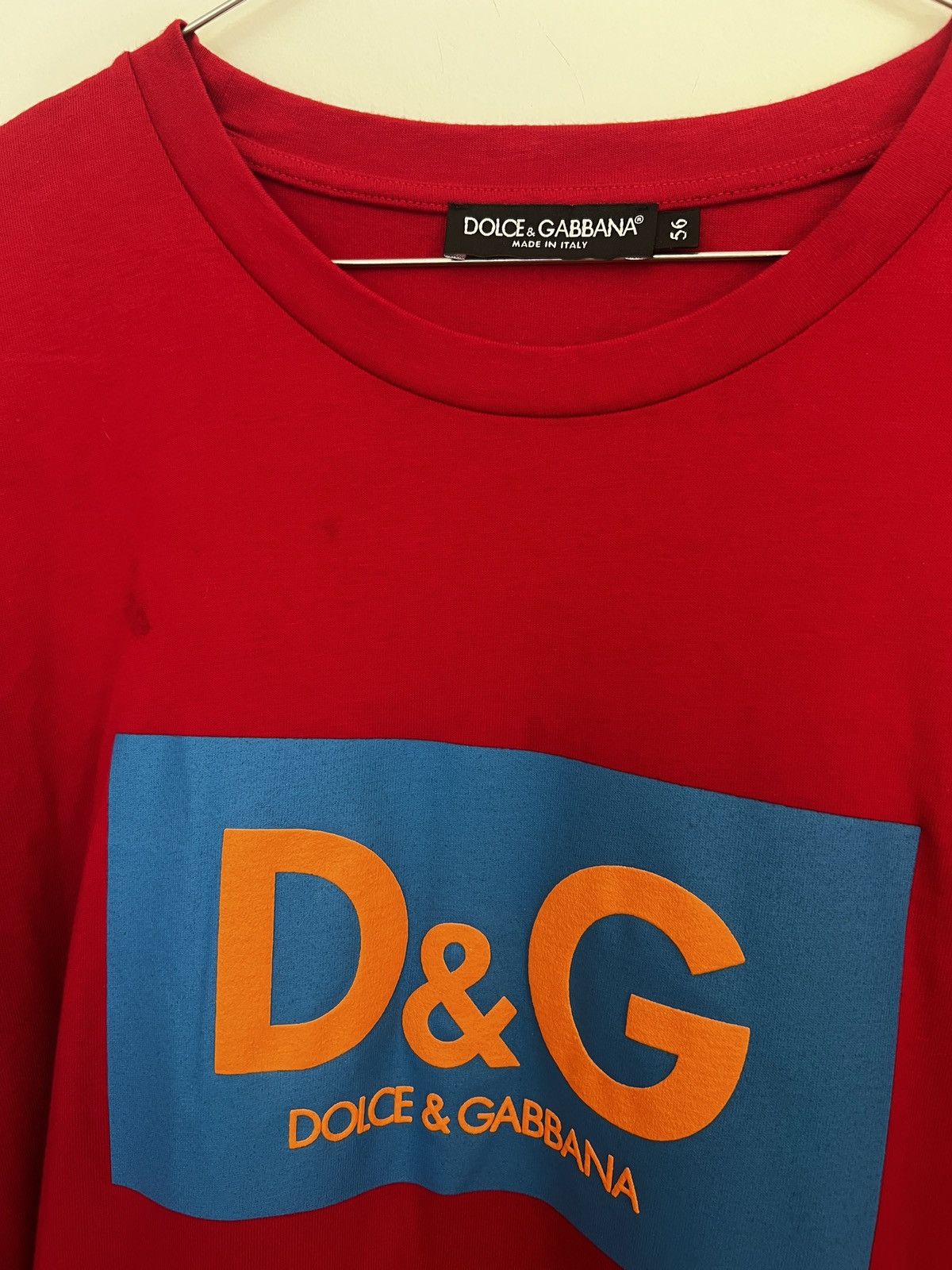 Dolce & Gabbana Dolce & Gabbana Color Block Logo T-Shirt – Size 56 Size US XL / EU 56 / 4 - 6 Thumbnail