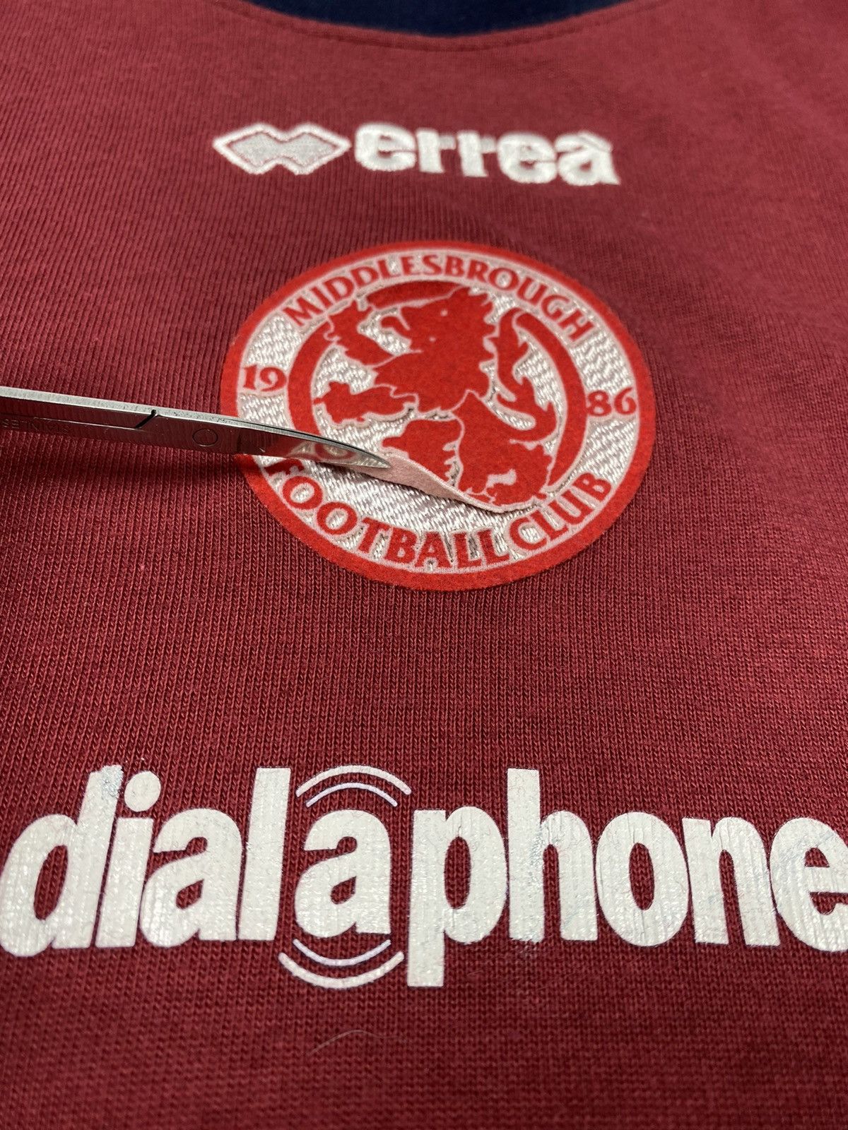 Errea × Vintage Errea Middlesbrough F.C. Away Vintage T Shirt Cotton Jersey Size US XXL / EU 58 / 5 - 7 Thumbnail