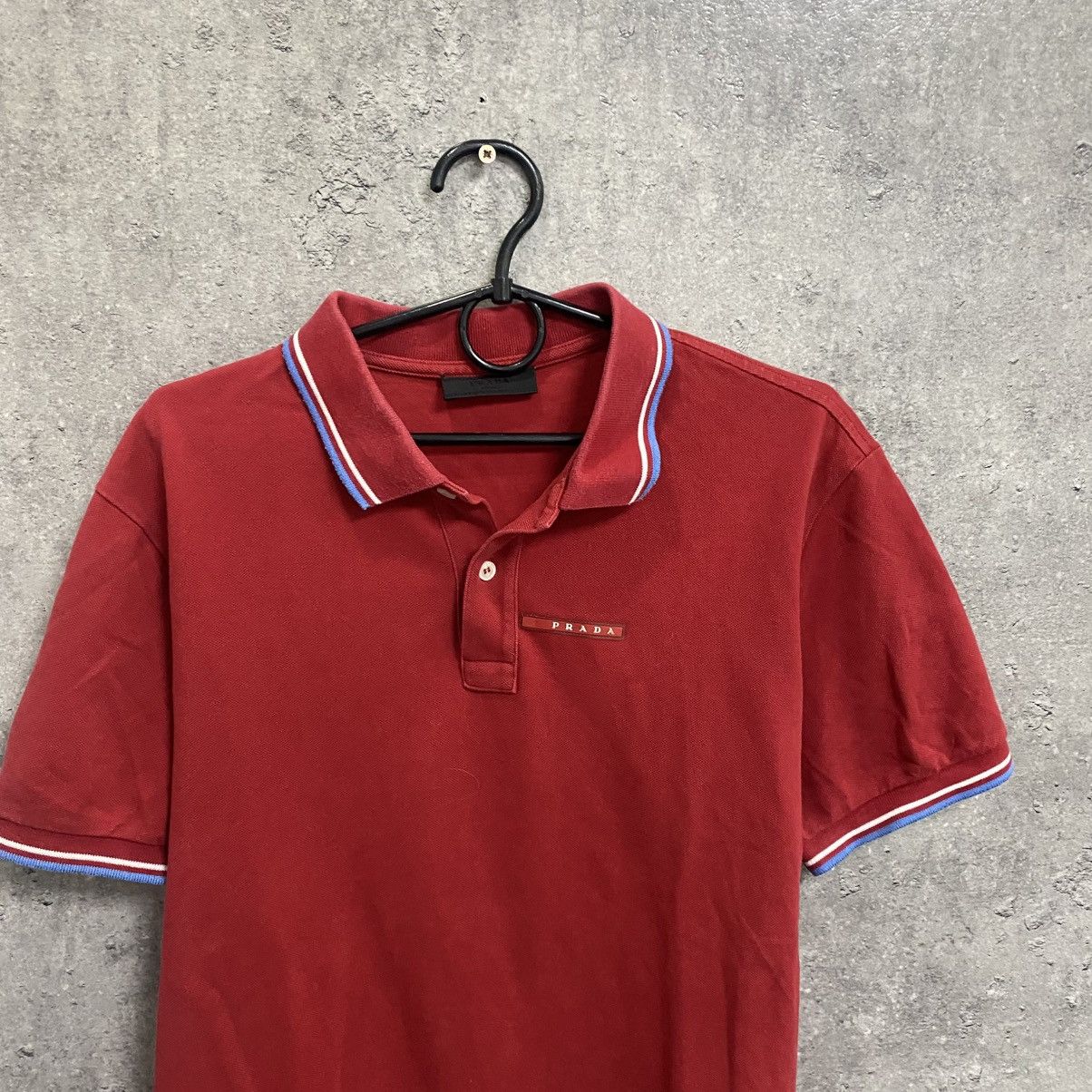 Prada Prada Polo T-Shirt Red Tab Size US XL / EU 56 / 4 - 3 Thumbnail