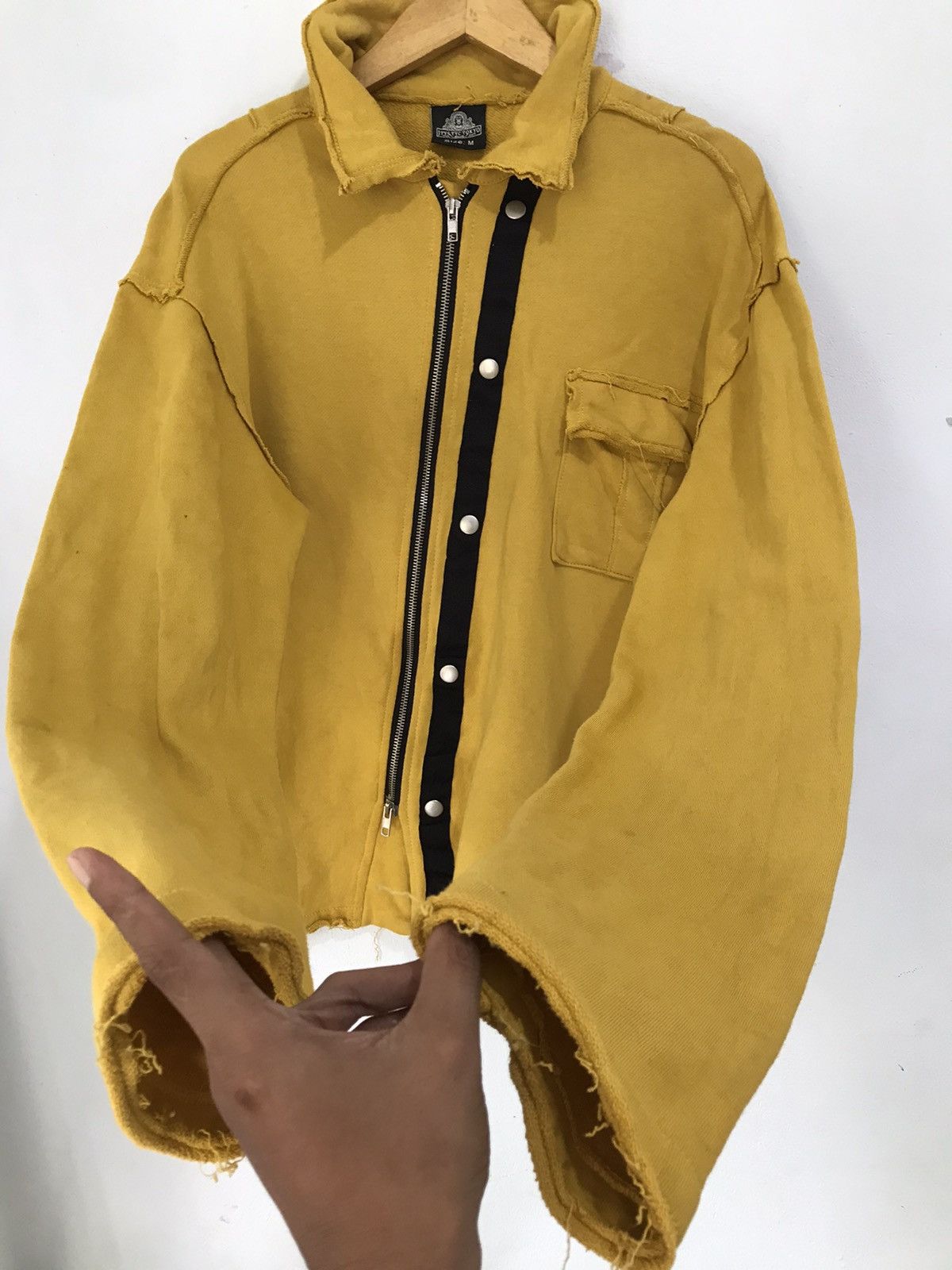 Japanese Brand Vintage Asymmetrical Zip distressed jacket Tokyo New york Size US M / EU 48-50 / 2 - 3 Thumbnail