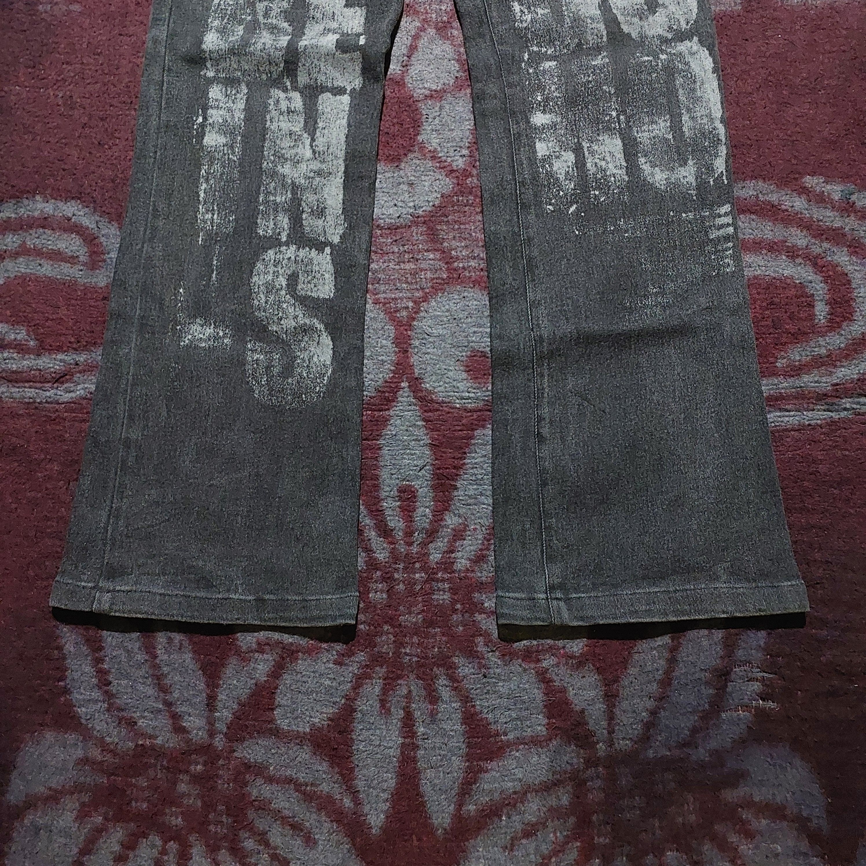 BERNINGS SHO Bernings Sho poem black wash stretch flare denim Size US 30 / EU 46 - 5 Thumbnail